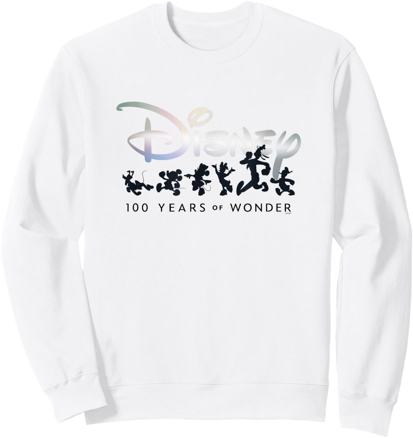 Disney 100 Years of Wonder Mickey & Pals Silhouettes D100 , blue Sweatshirt - Sweatshirt | White