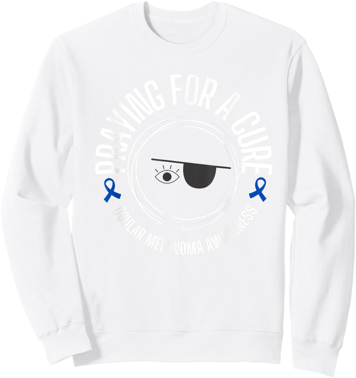 Ocular Melanoma Awareness Sweatshirt - Sweatshirt | White