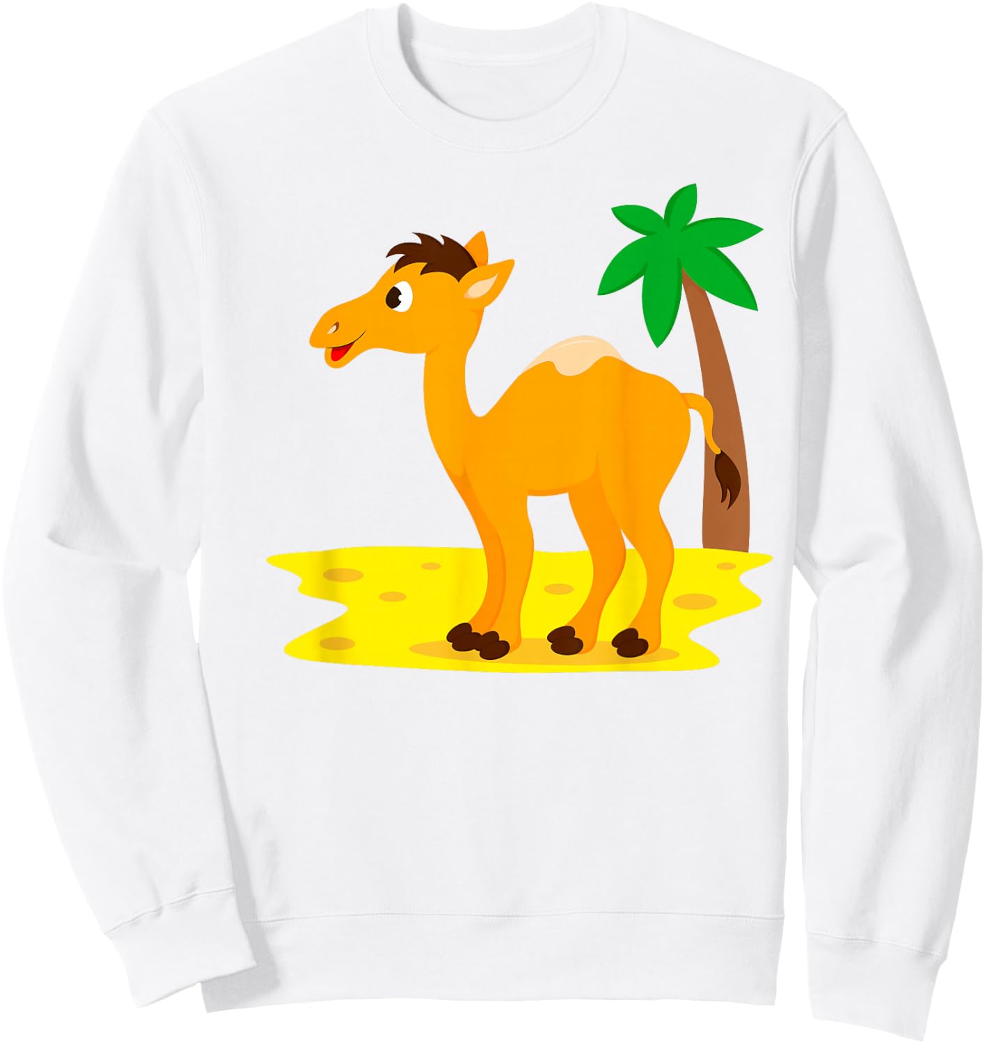 Baby Camel Baby Boys Girls Kids Toddler Camels Sweatshirt - Sweatshirt | White