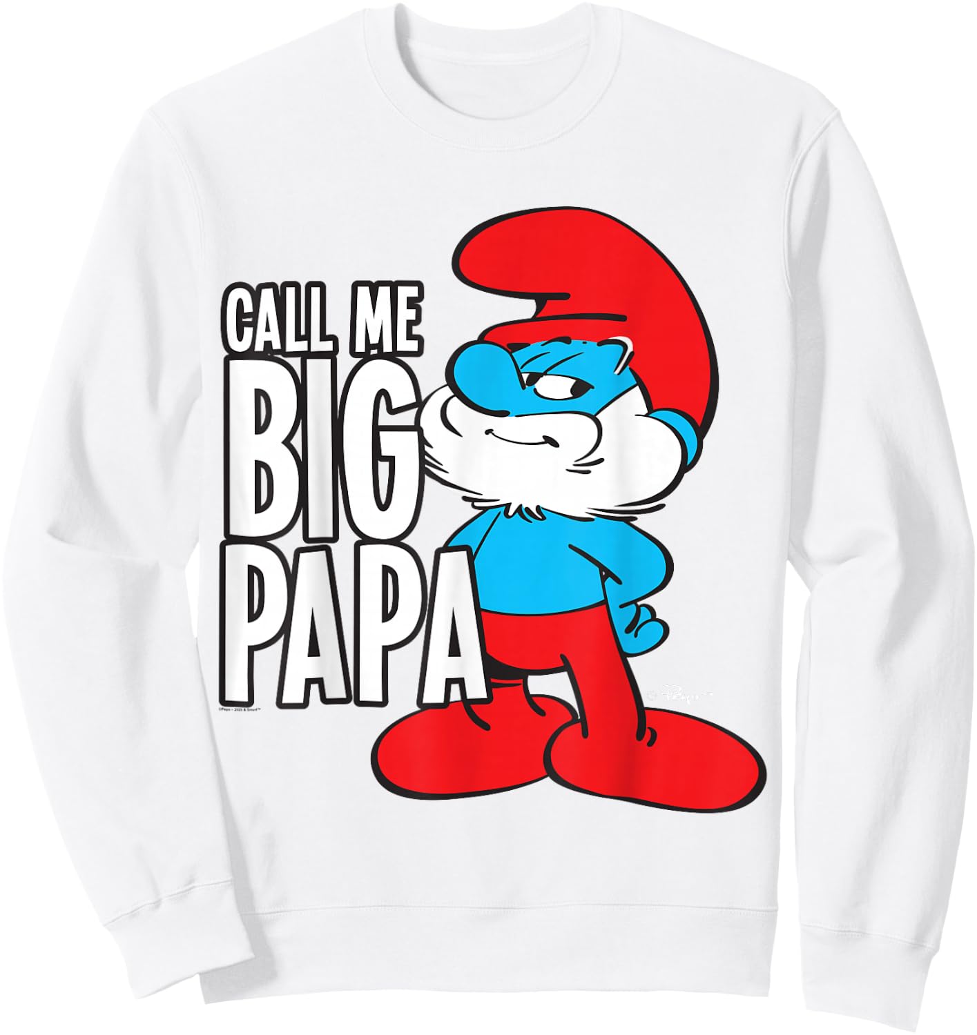 Die Schlümpfe nennen mich Big Papa Sweatshirt - Sweatshirt | White