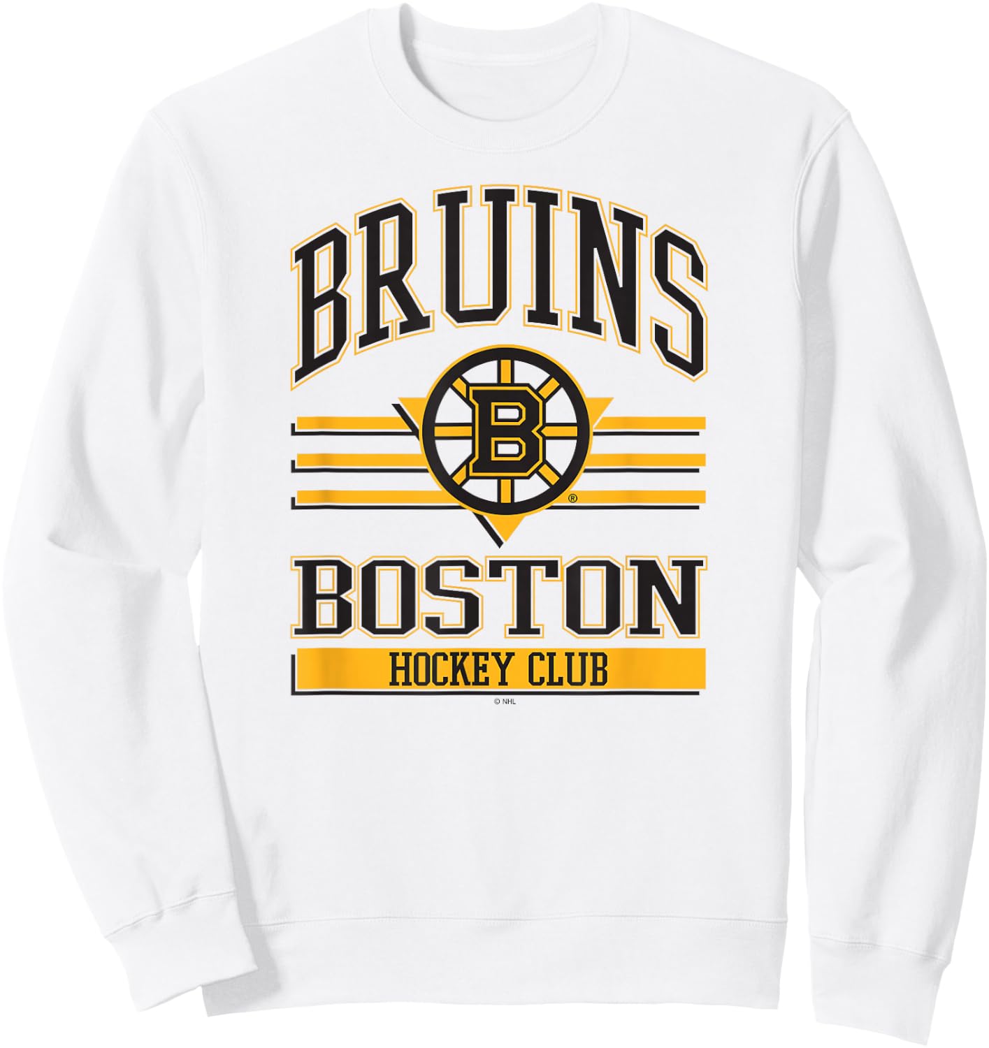 Boston Bruins Hockey Club White Officially Licensed Sweatshirt - Sweatshirt | White