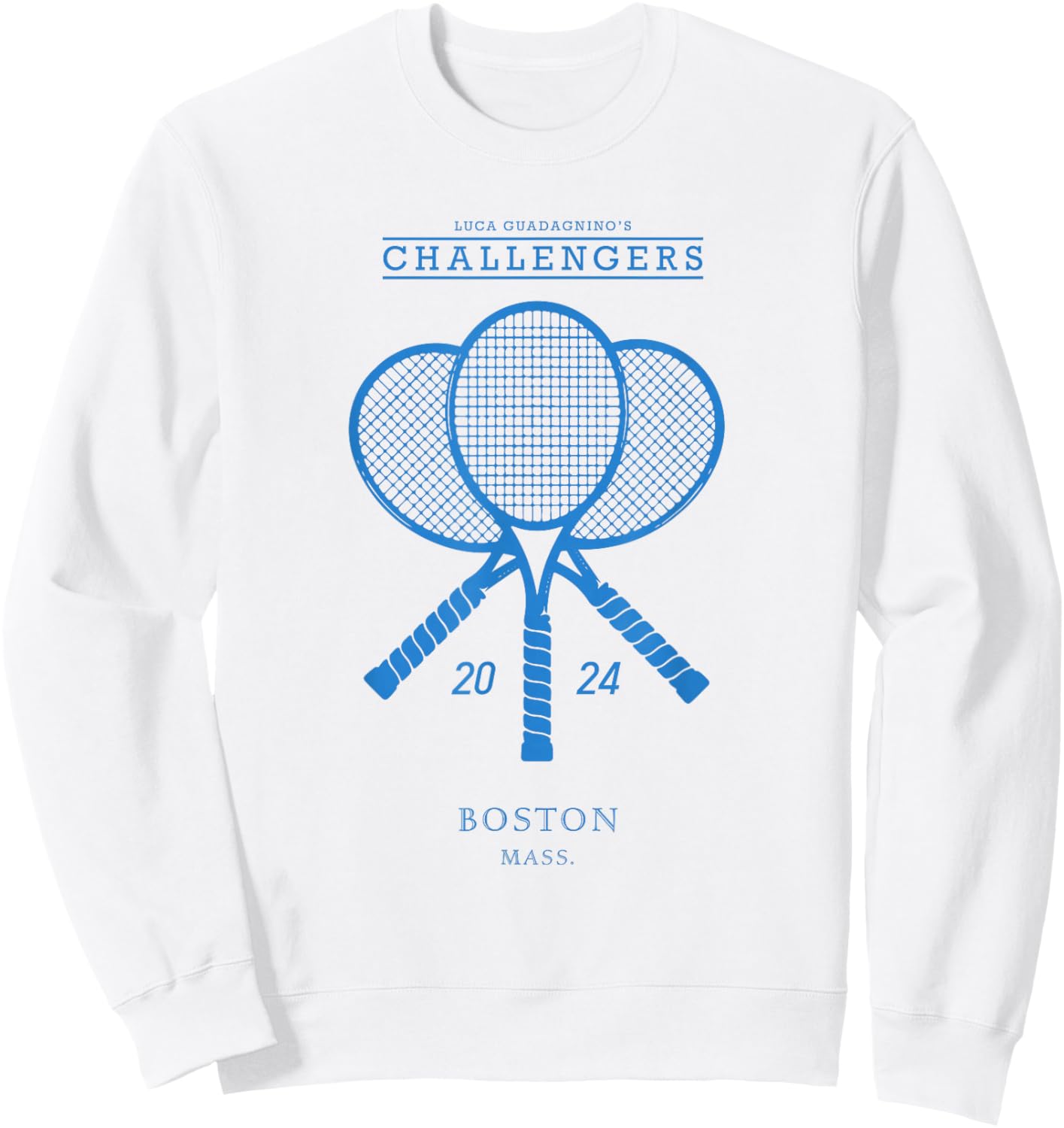 Blue Tennis Rackets - Challengers Movie Sweatshirt - Sweatshirt | White