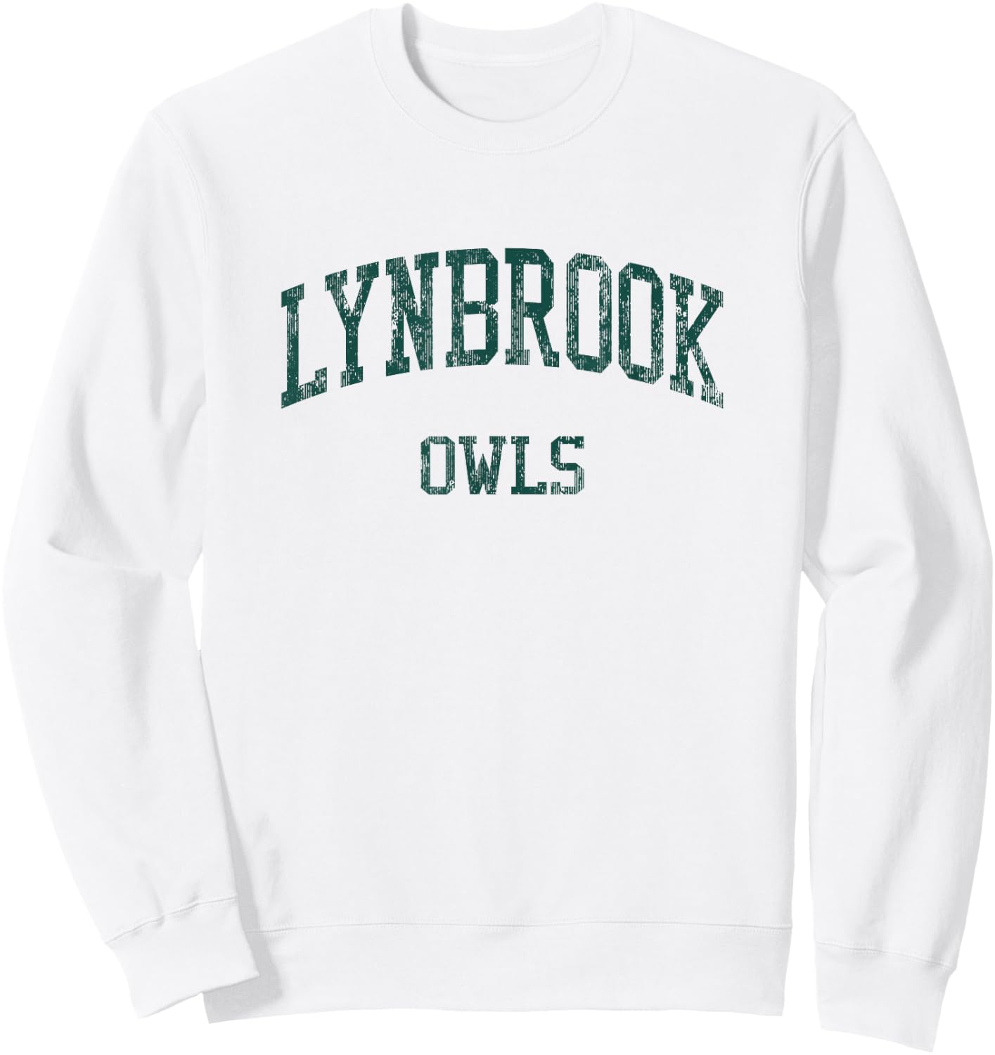 Lynbrook High School HS Lynbrook NY Vintage Sports Sweatshirt - Sweatshirt | White