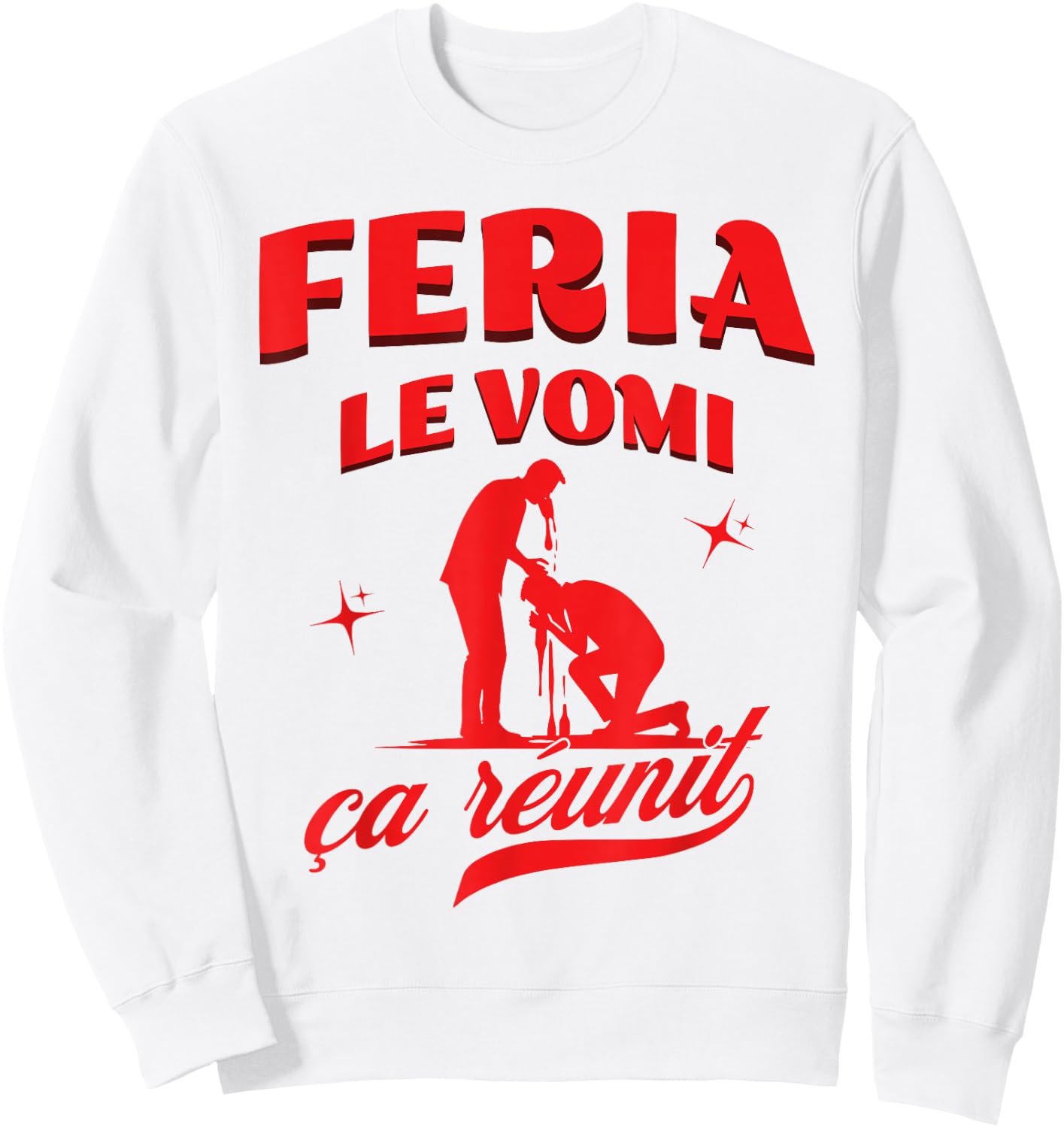 Feria Vomi the Aperitif without Moderation Basque Country Tapas , white, S Sweatshirt - Sweatshirt | White