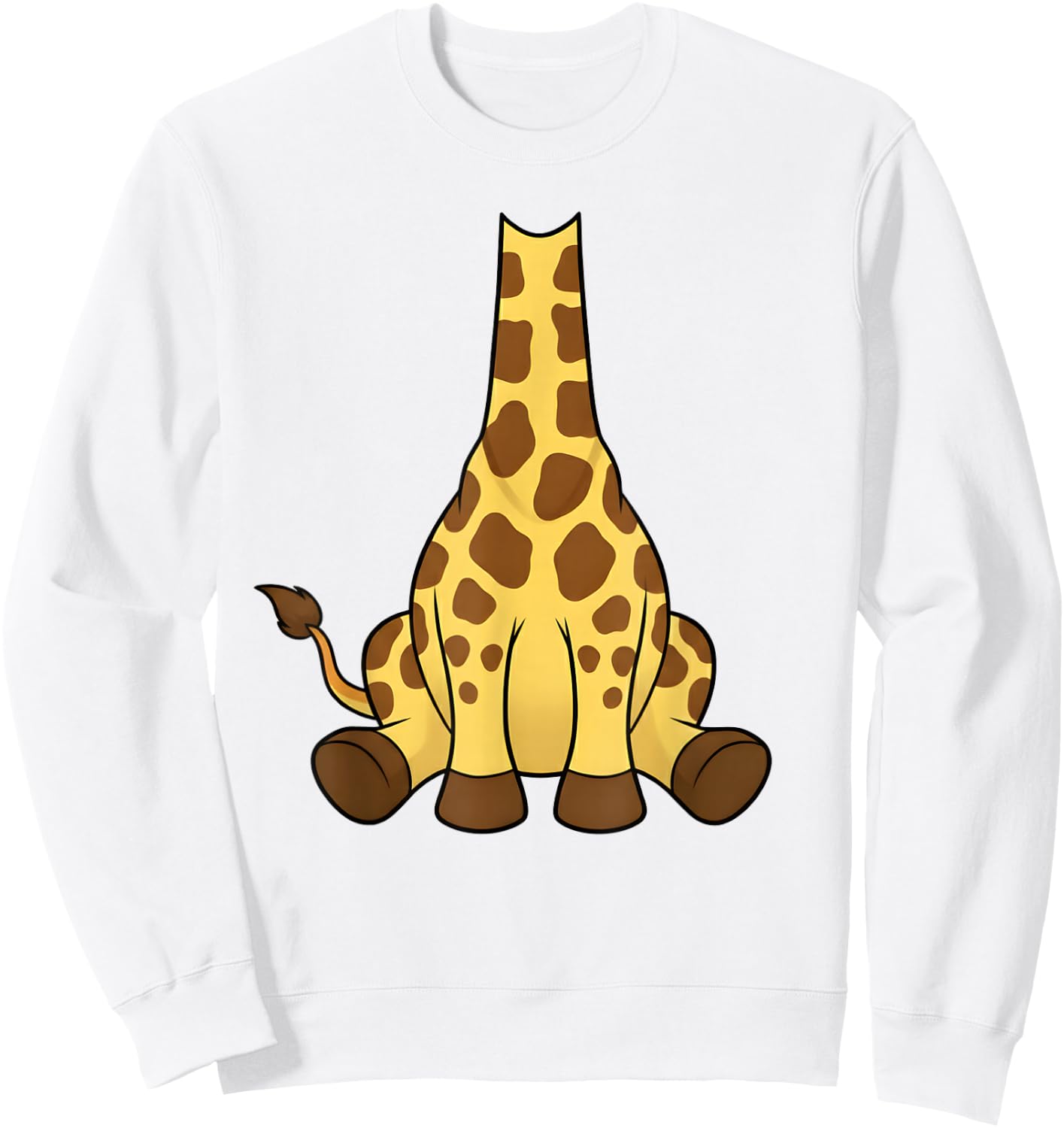 Giraffe Costume Adult Men Women Kids Boys Girls Halloween Sweatshirt - Sweatshirt | White
