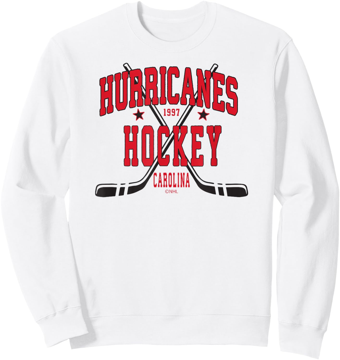 Carolina Hurricanes Stars Gray Officially Licensed Sweatshirt - Sweatshirt | White