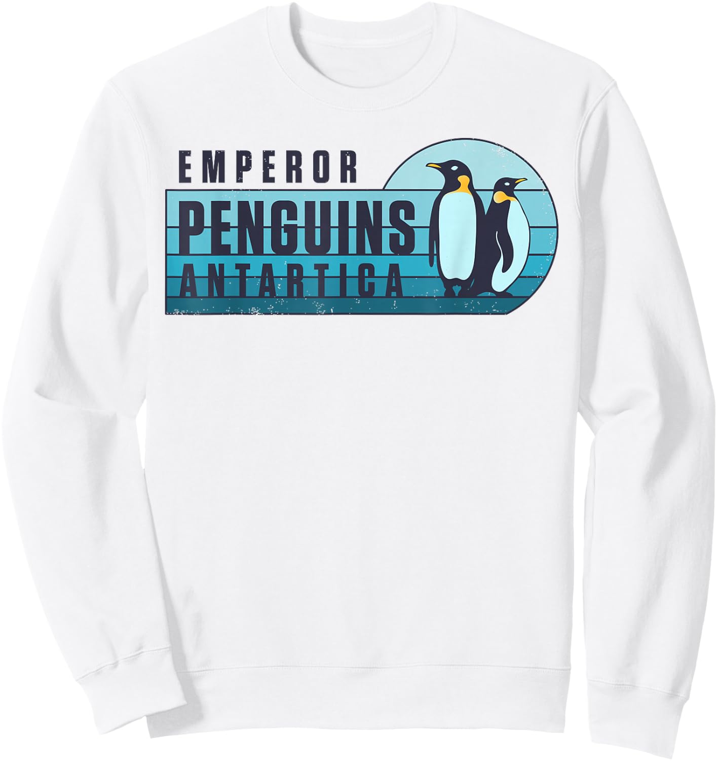 Emperor Penguins Antartica Penguin Lovers Retro Vintage Bird Sweatshirt - Sweatshirt | White