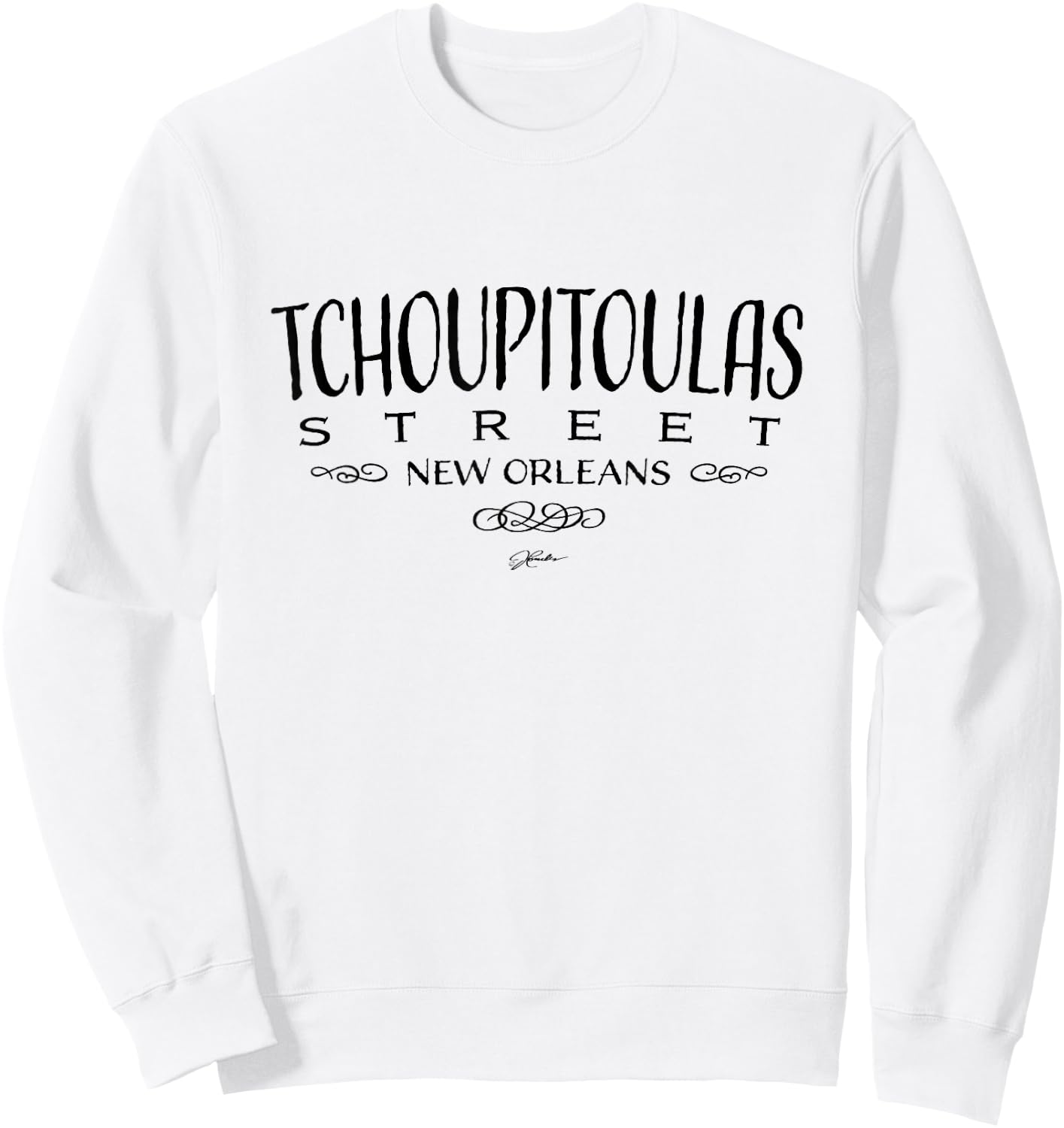 JCombs: Tchoupitoulas Street, New Orleans, Louisiana Sweatshirt - Sweatshirt | White