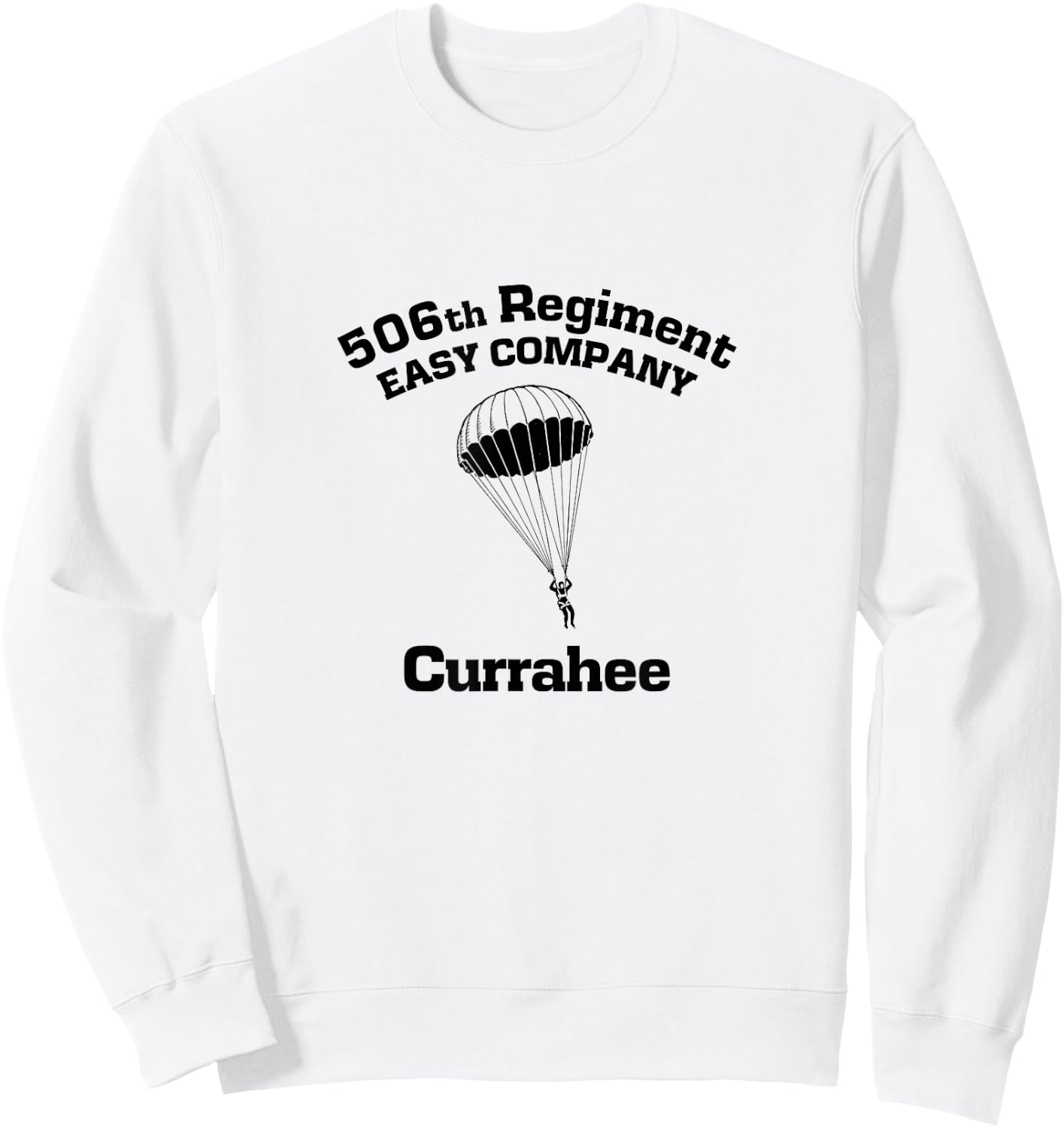 Easy Company 101st Airborne Currahee Parachute version Sweatshirt - Sweatshirt | White