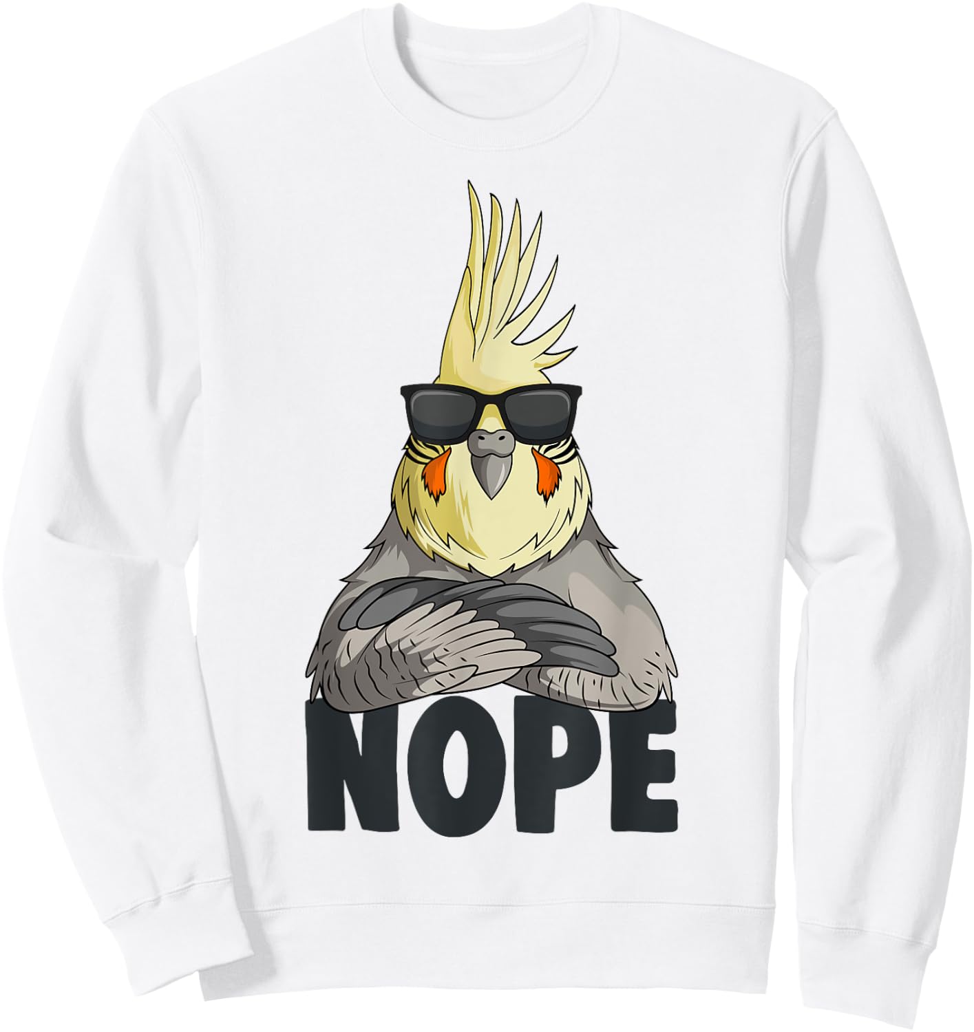 Cockatiel Bird Women Kids Girl Sweatshirt - Sweatshirt | White