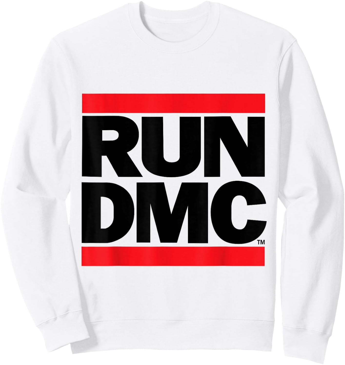 RUN DMC Official Logo Light Sweatshirt - Sweatshirt | White