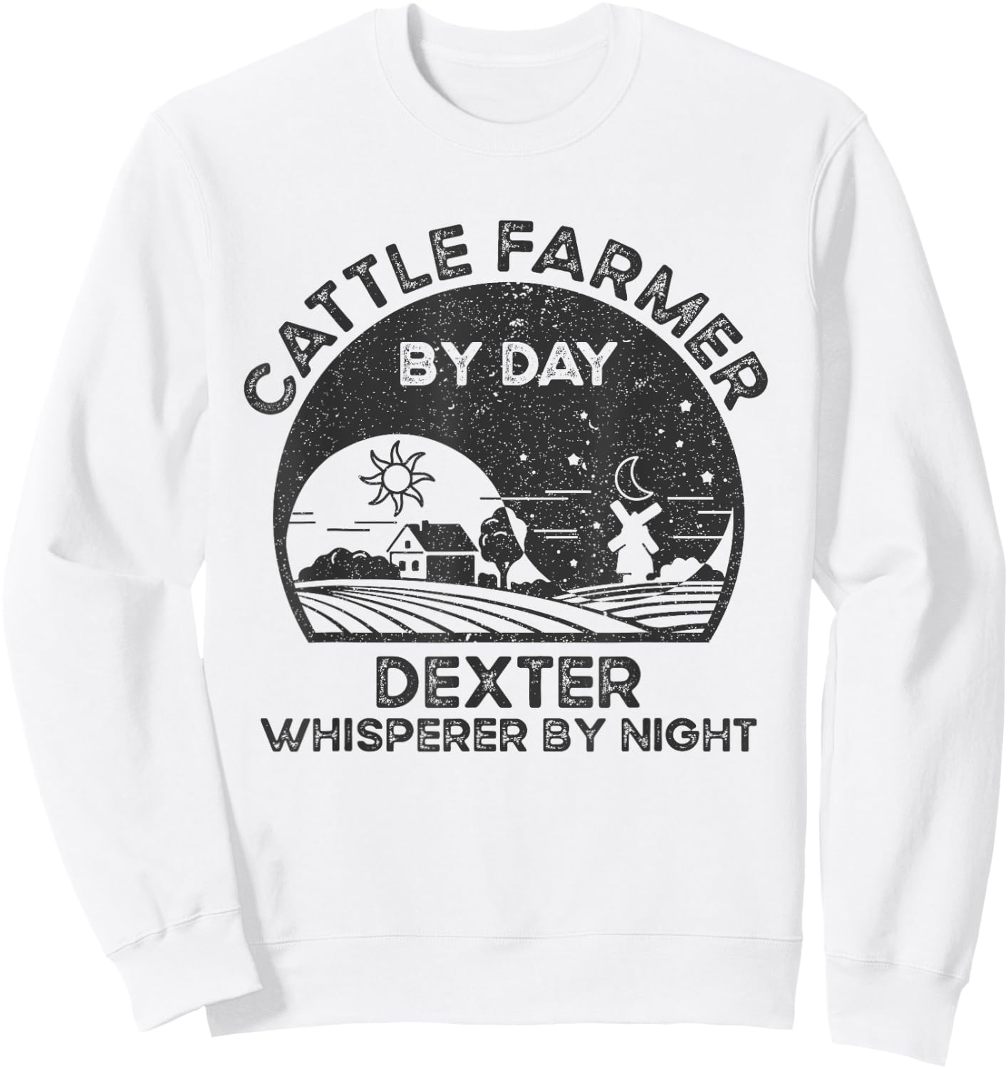 Cattle Farmer Whisperer Cow Rancher - Dexter Sweatshirt - Sweatshirt | White