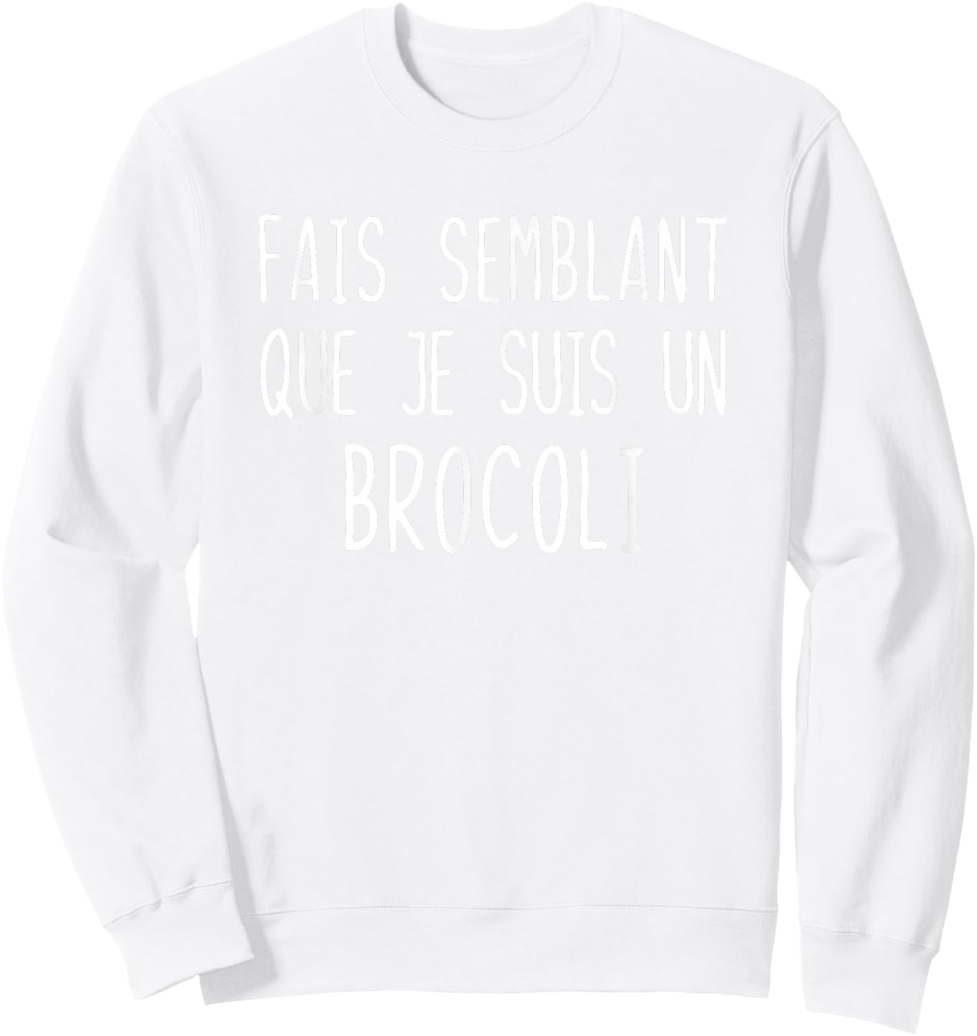 Funny Broccoli Costume for Halloween Costume , Green, S Sweatshirt - Sweatshirt | White