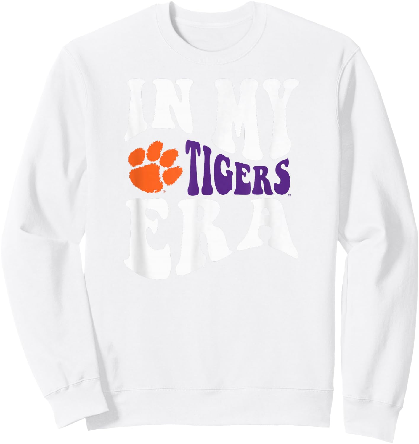 Clemson Tigers Era Gray Officially Licensed Sweatshirt - Sweatshirt | White