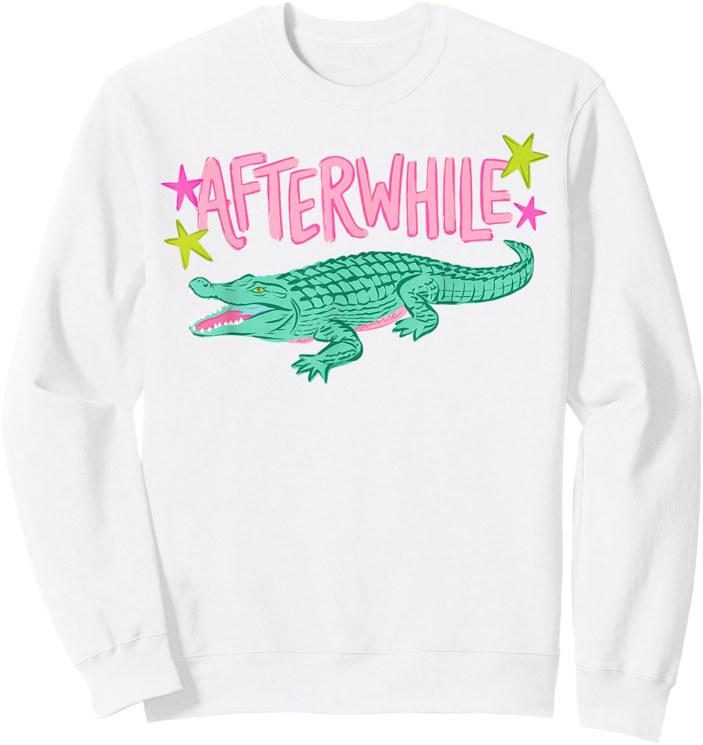 After While Crocodile Later Gator Funny Last Day of School Sweatshirt - Sweatshirt | White