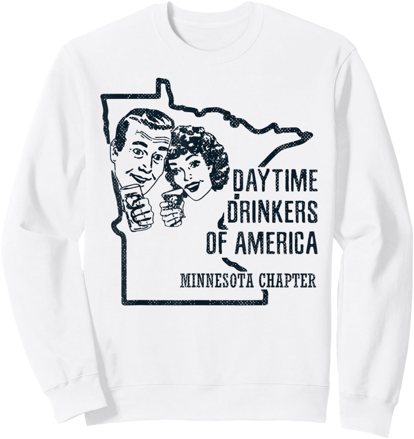 Minnesota Day Drinking Shirt Beer Wine Drinker Alcohol Gift Sweatshirt - Sweatshirt | White