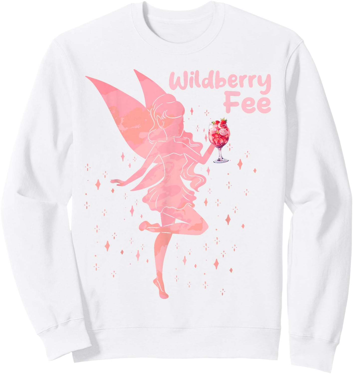 Wildberry Fairy Saufen Lillet , White Sweatshirt - Sweatshirt | White