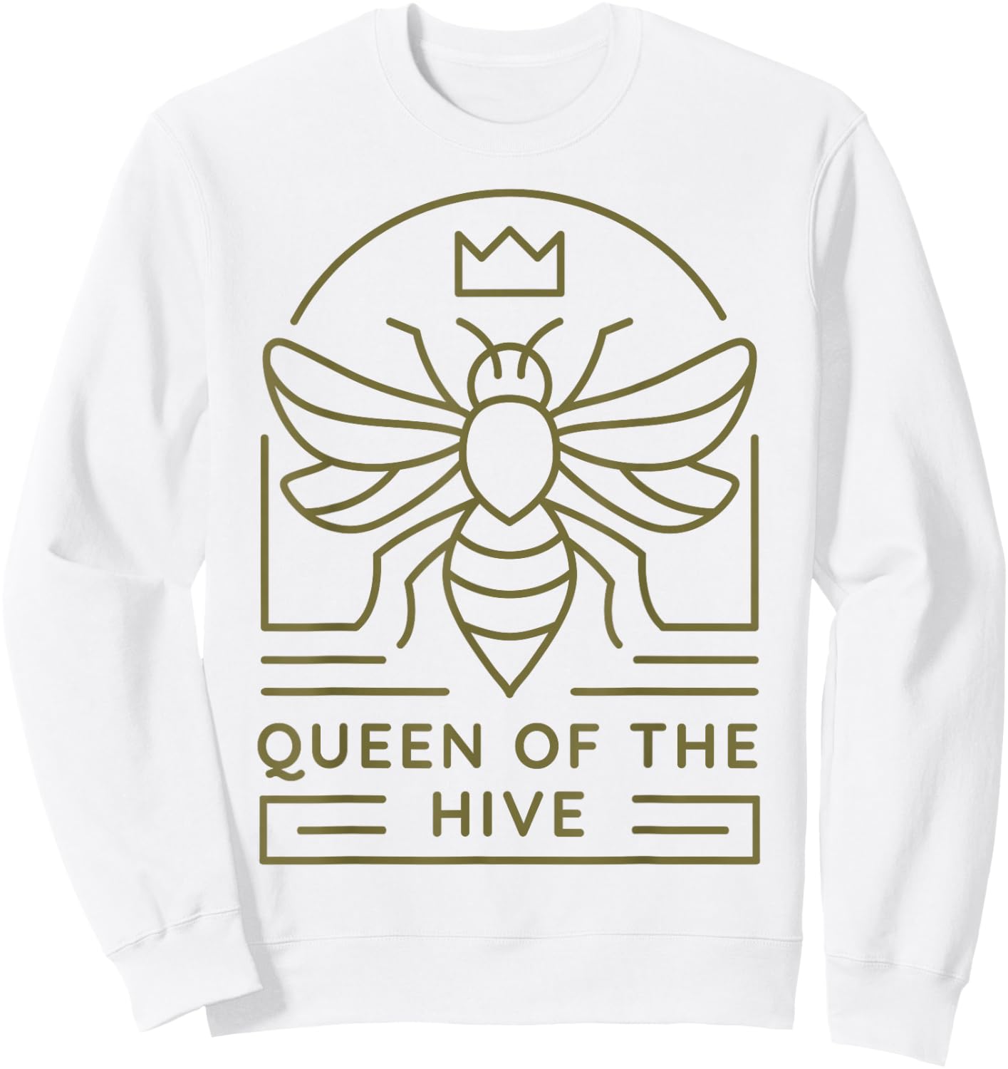Beekeeper Outfit Women Bee Lover Queen Of The Hive Sweatshirt - Sweatshirt | White