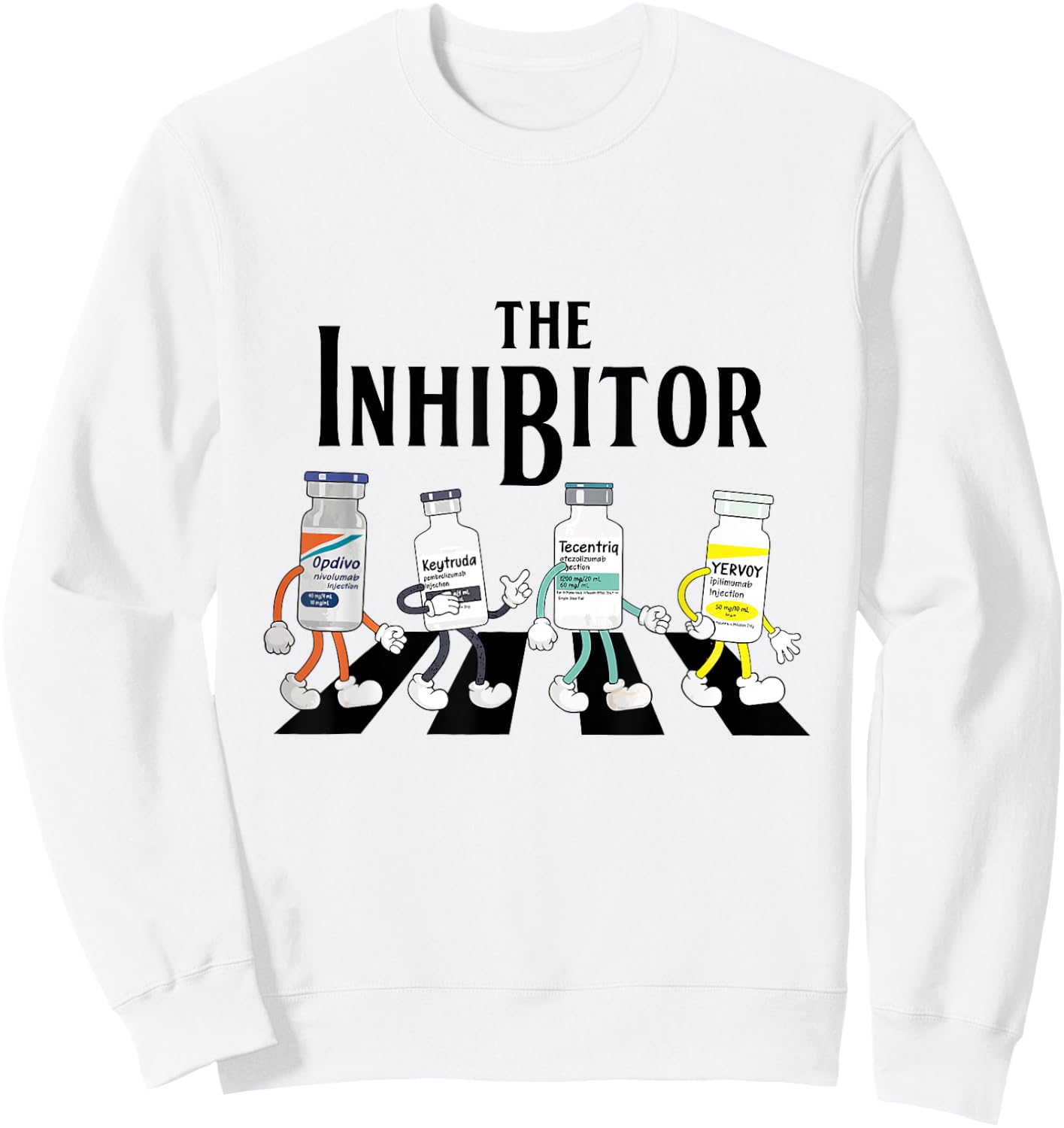 Oncology Nurse Shirt The Inhibitor Immunotherapy Sweatshirt - Sweatshirt | White