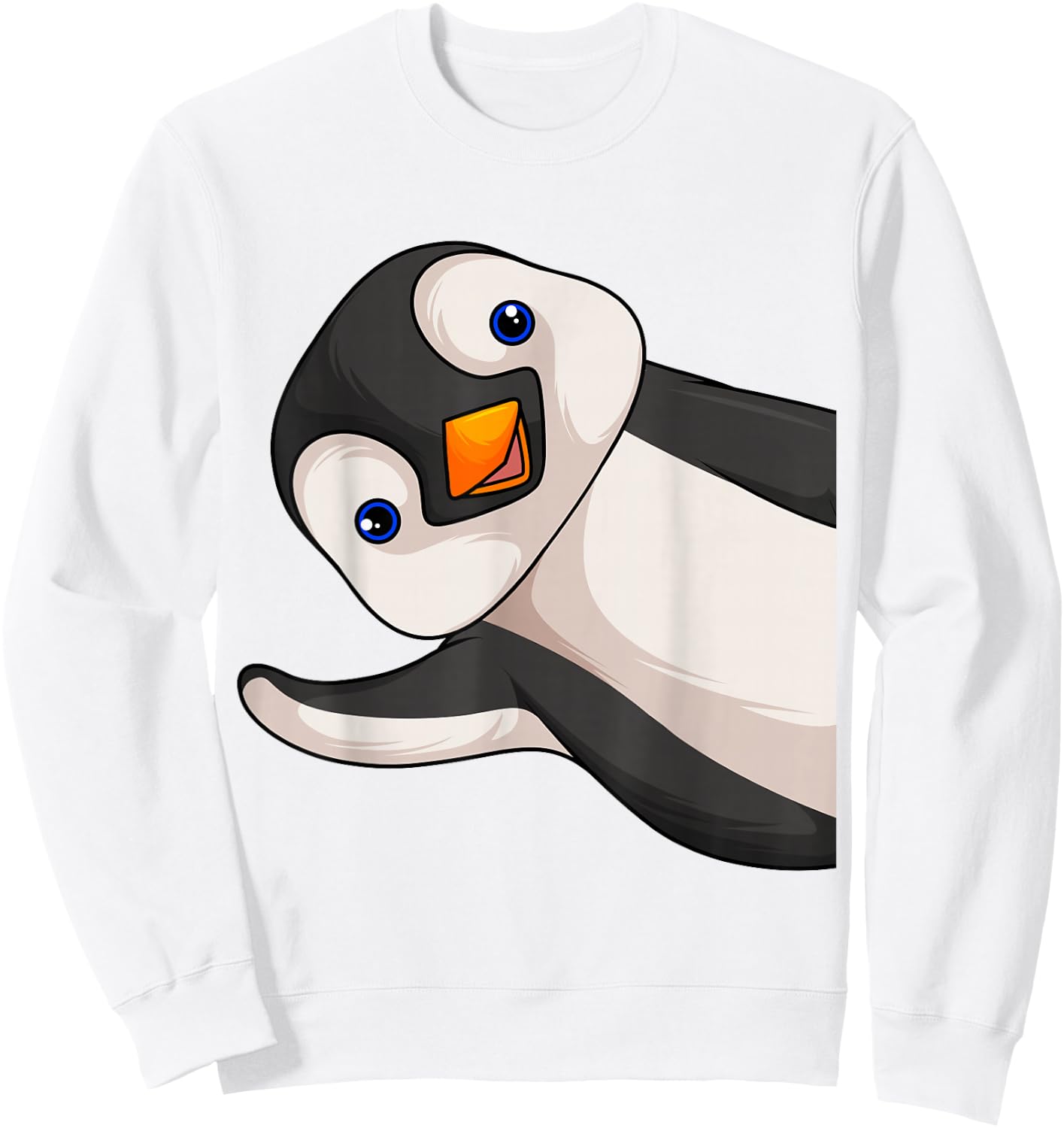 Penguin Penguin Girls Boys Children Women Sweatshirt - Sweatshirt | White
