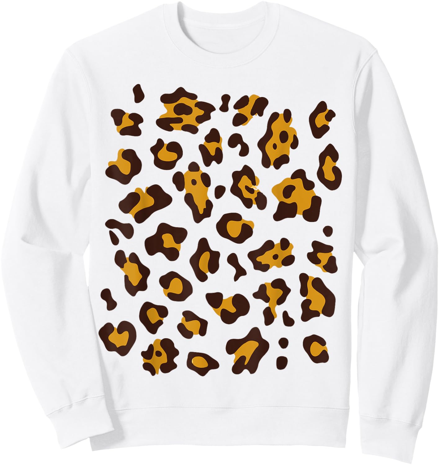 Cute Yellow Leopard Print Costume For Kids and Toddlers Sweatshirt - Sweatshirt | White