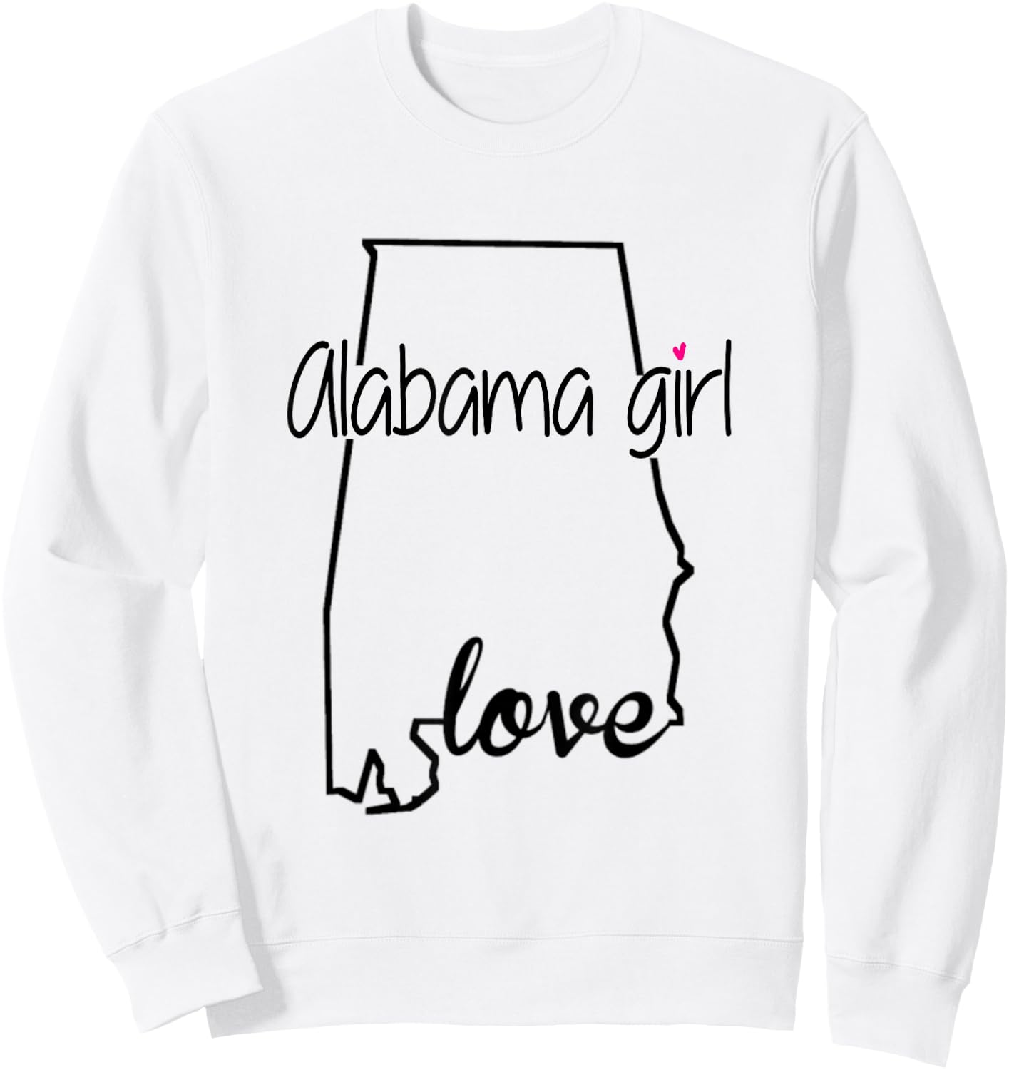 PREMIUM ALABAMA Girl Home State Yellowhammer State Sweatshirt - Sweatshirt | White