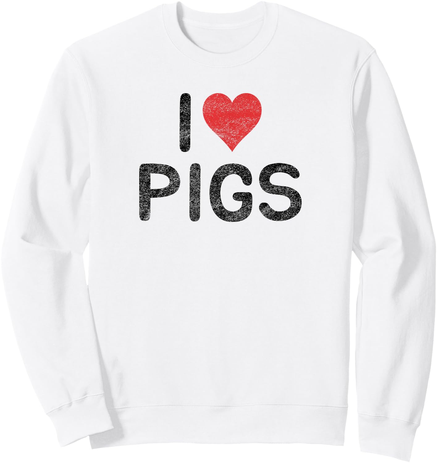 I Love Pigs Sweatshirt - Sweatshirt | White