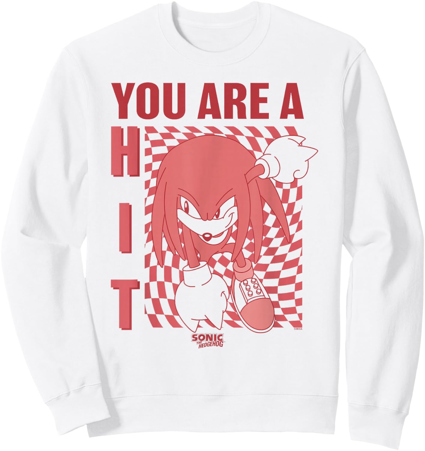 Sonic The Hedgehog Father's Day Knuckles You Are A Hit Sweatshirt - Sweatshirt | White