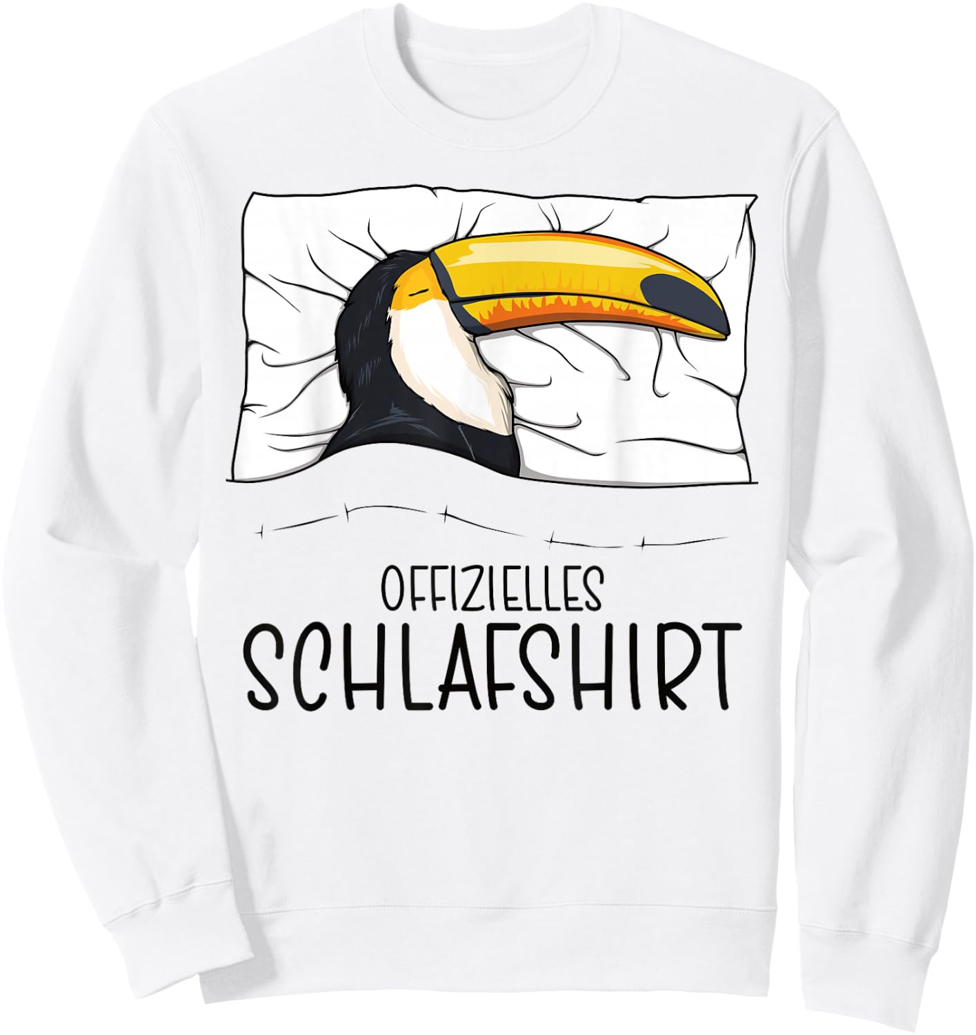Offizielles Schlafshirt Tukan, Schlafanzug Tukan Sweatshirt - Sweatshirt | White