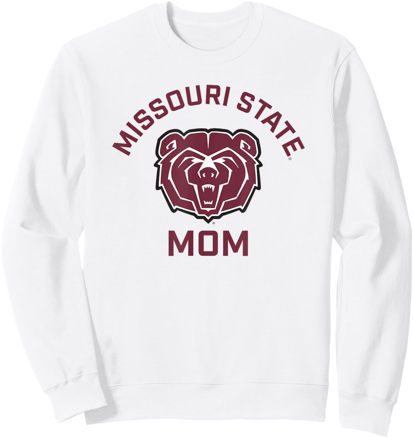 Missouri State University MSU Bears Arched Mom Sweatshirt - Sweatshirt | White