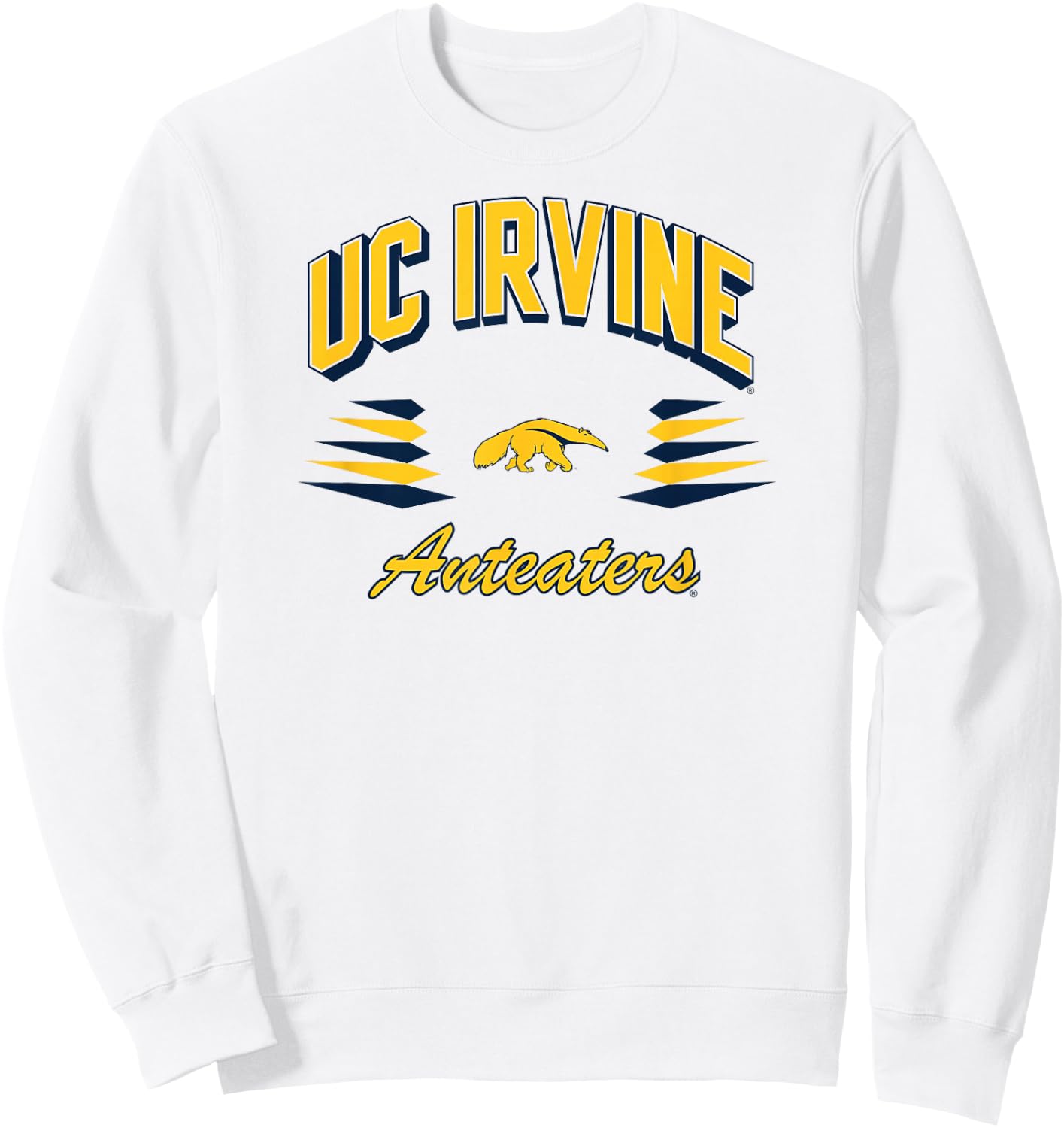 Cal Irvine Anteaters Retro Diamond Gray Officially Licensed Sweatshirt - Sweatshirt | White