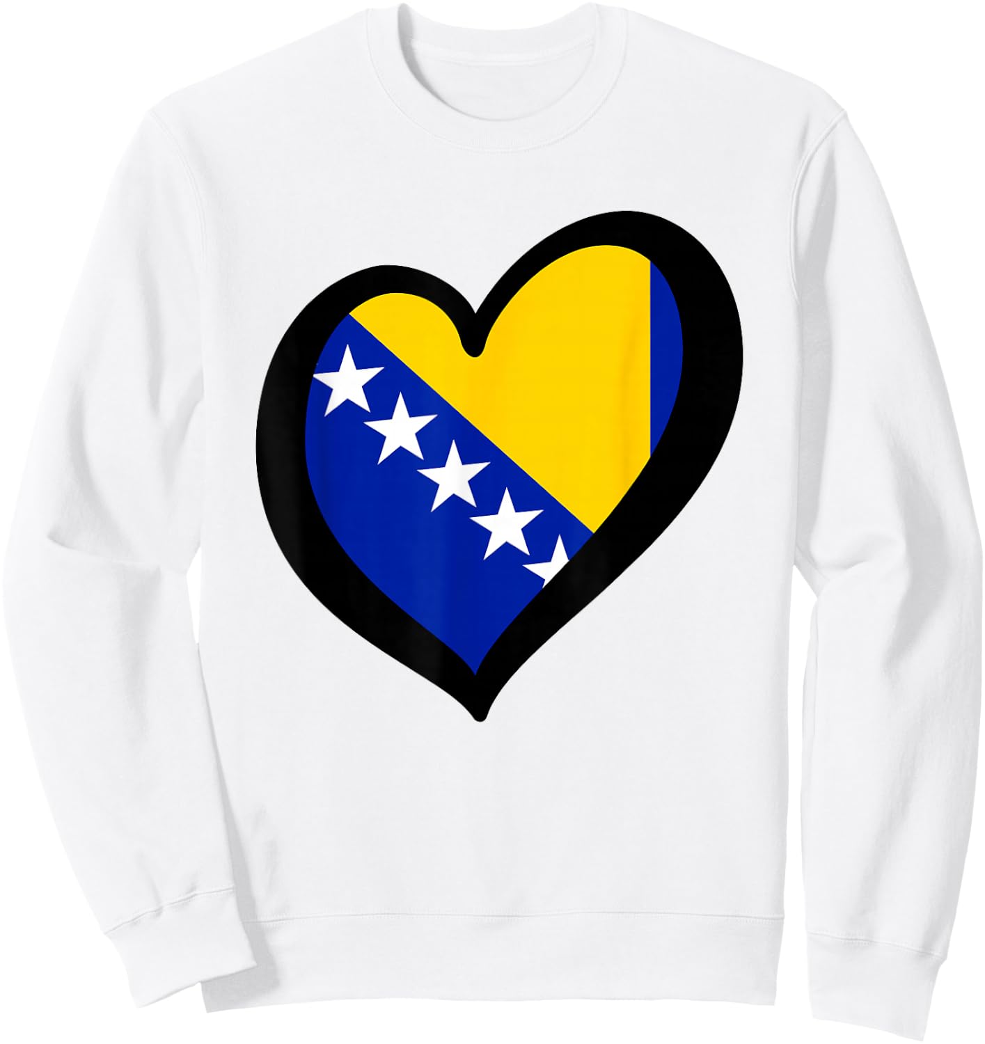 Bosnien Flagge Bosnische Farben Sarajevo Frauen Männer BIH Sweatshirt - Sweatshirt | White