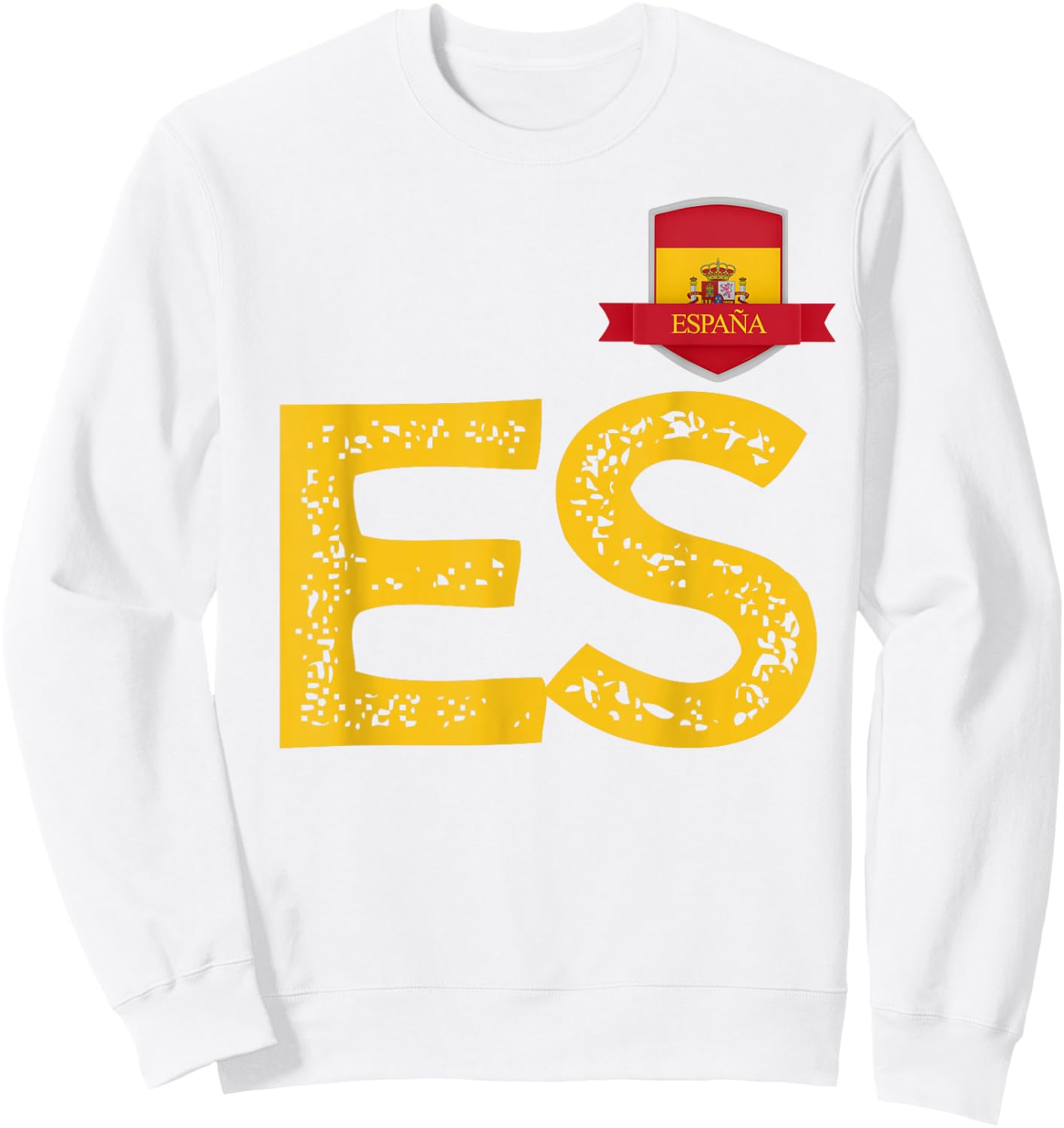 Spanien España Menschenflagge Buchstaben E und S Spanien España Sweatshirt - Sweatshirt | White