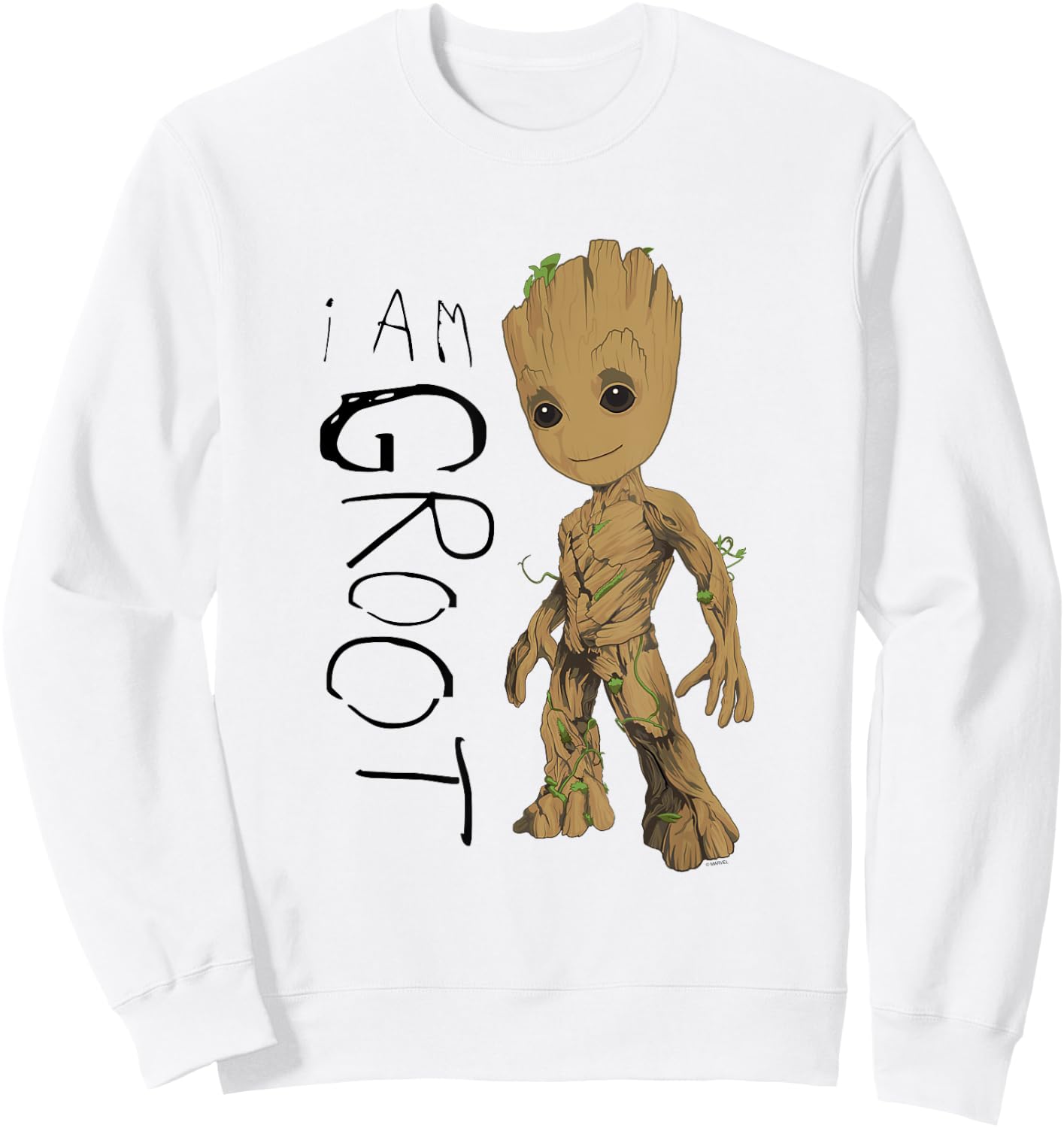 Guardians of The Galaxy Vol.2 I Am Groot Scribbles Sweatshirt - Sweatshirt | White