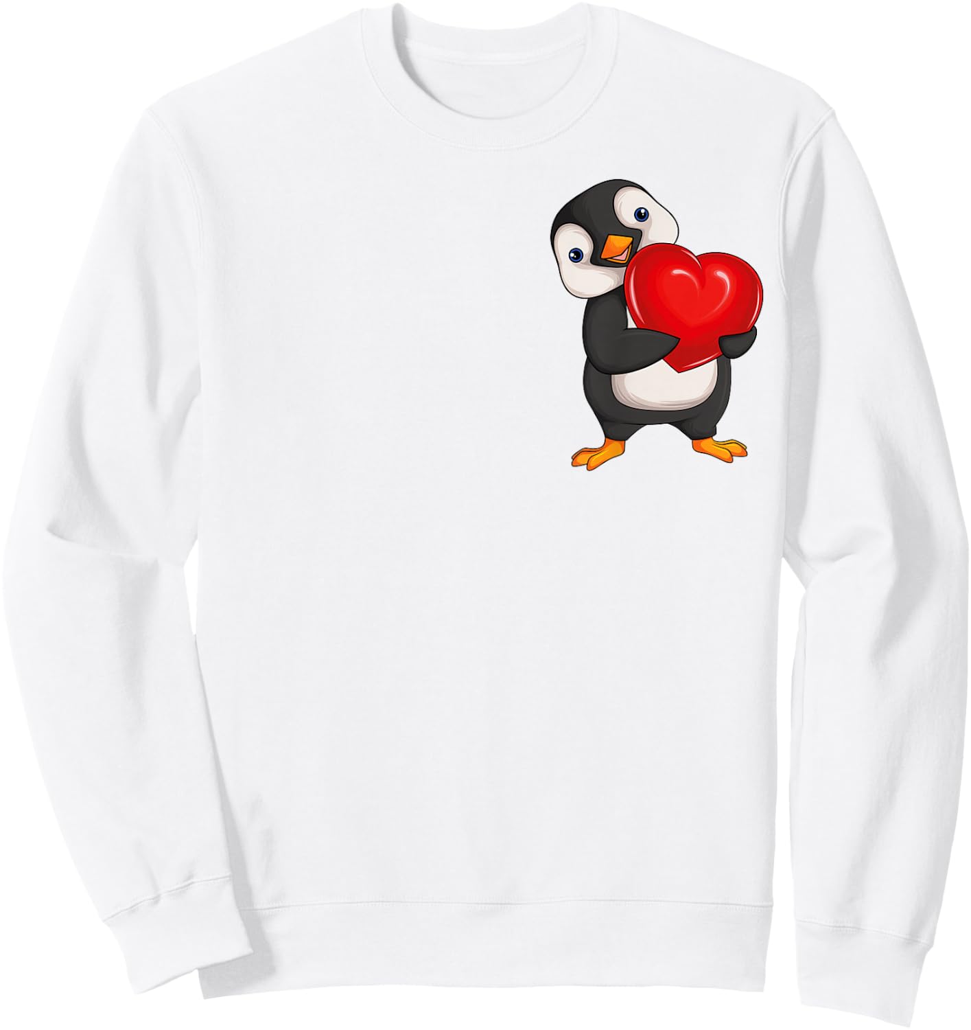 Penguin Women's Girls Children Penguin Sweatshirt - Sweatshirt | White