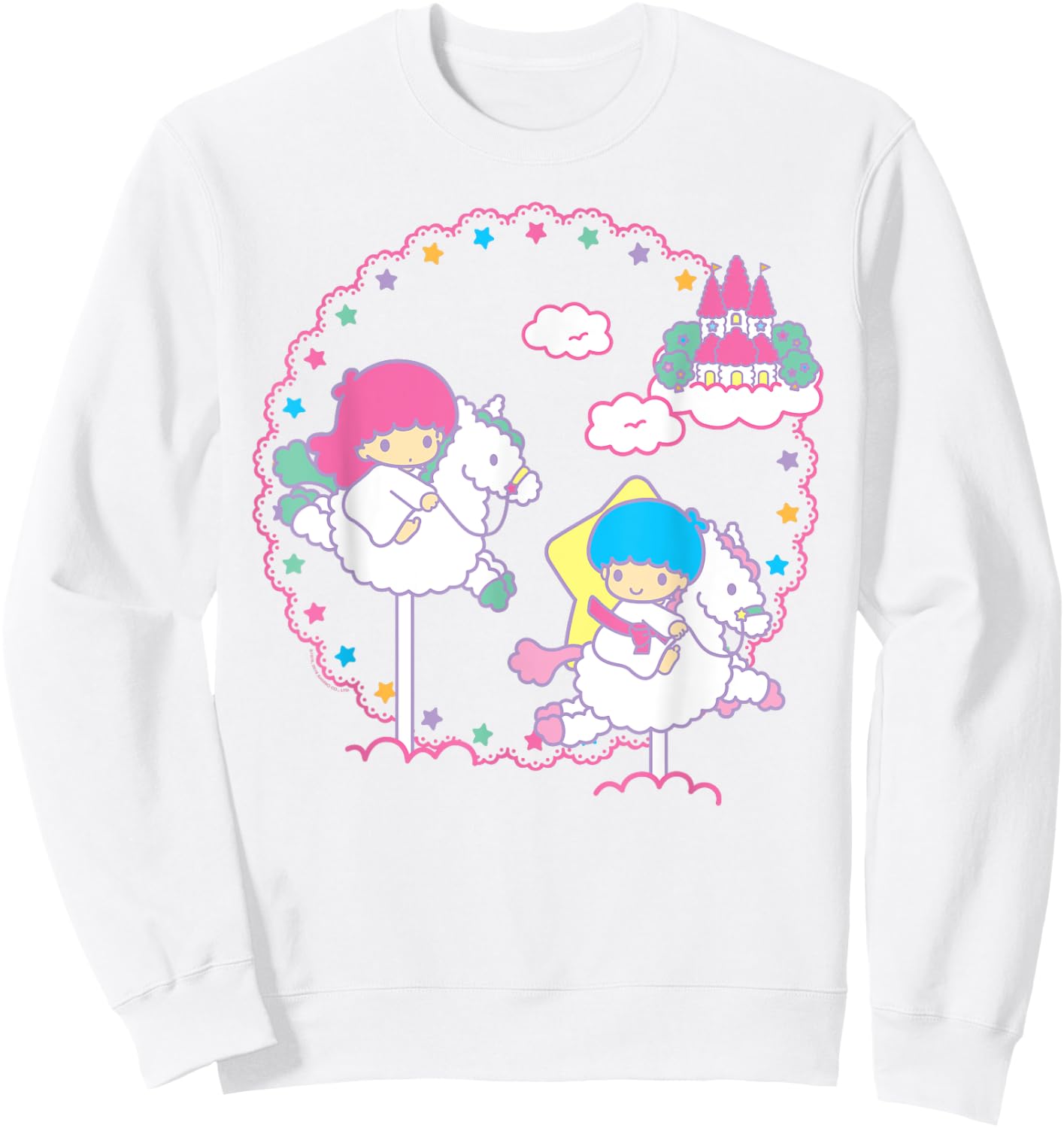 Little Twin Stars Cloud Dreamland Shirt Sweatshirt - Sweatshirt | White