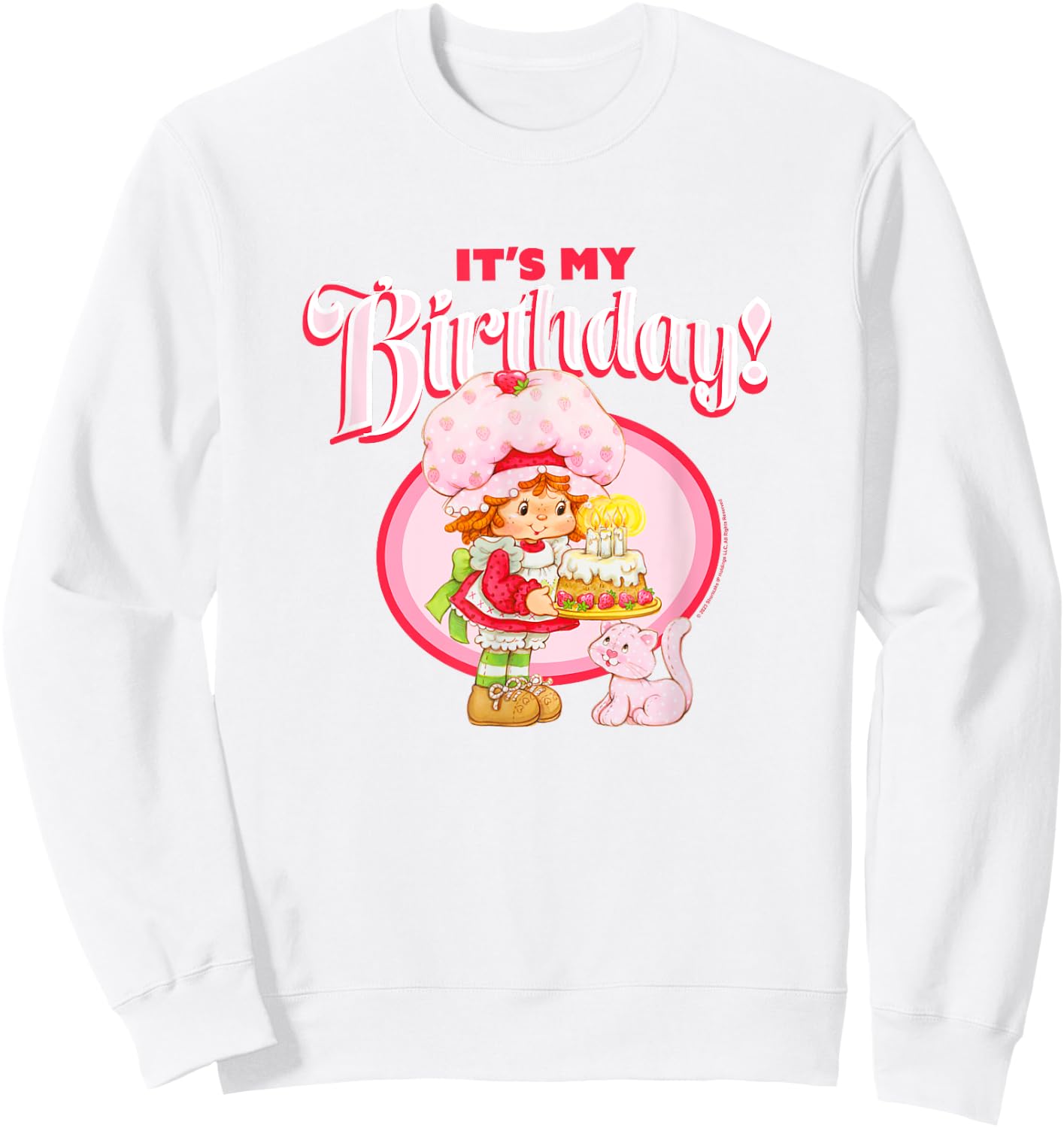 Strawberry Shortcake It's My Birthday Vintage Sweetie Sweatshirt - Sweatshirt | White