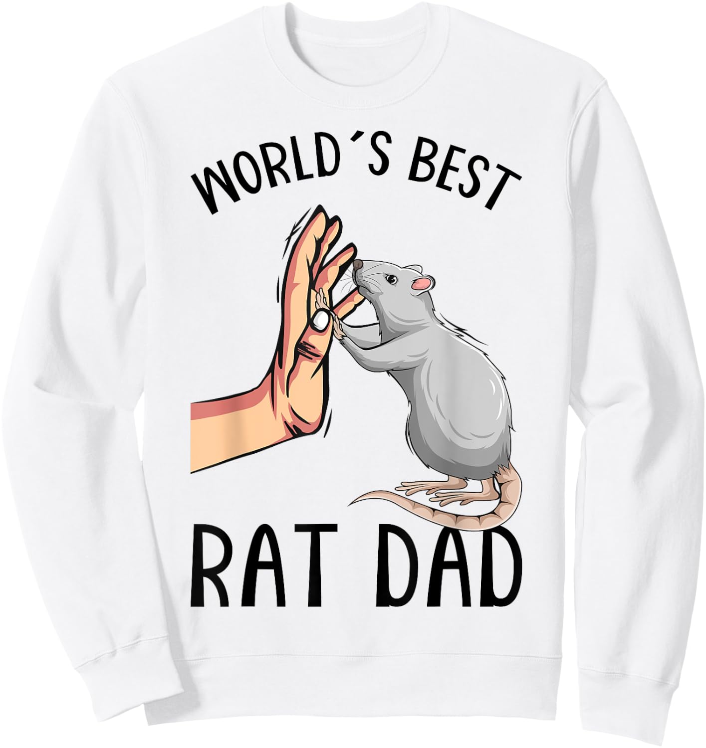 Rat Dad Rats Lover Sweatshirt - Sweatshirt | White