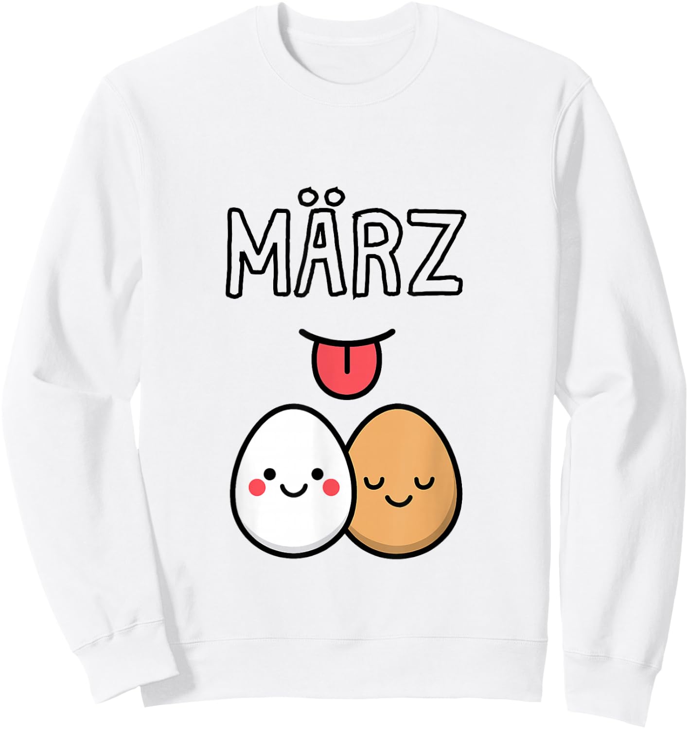 März leck Eier Vibes – Süße Eier Design – Meme Fans Edition Sweatshirt - Sweatshirt | White