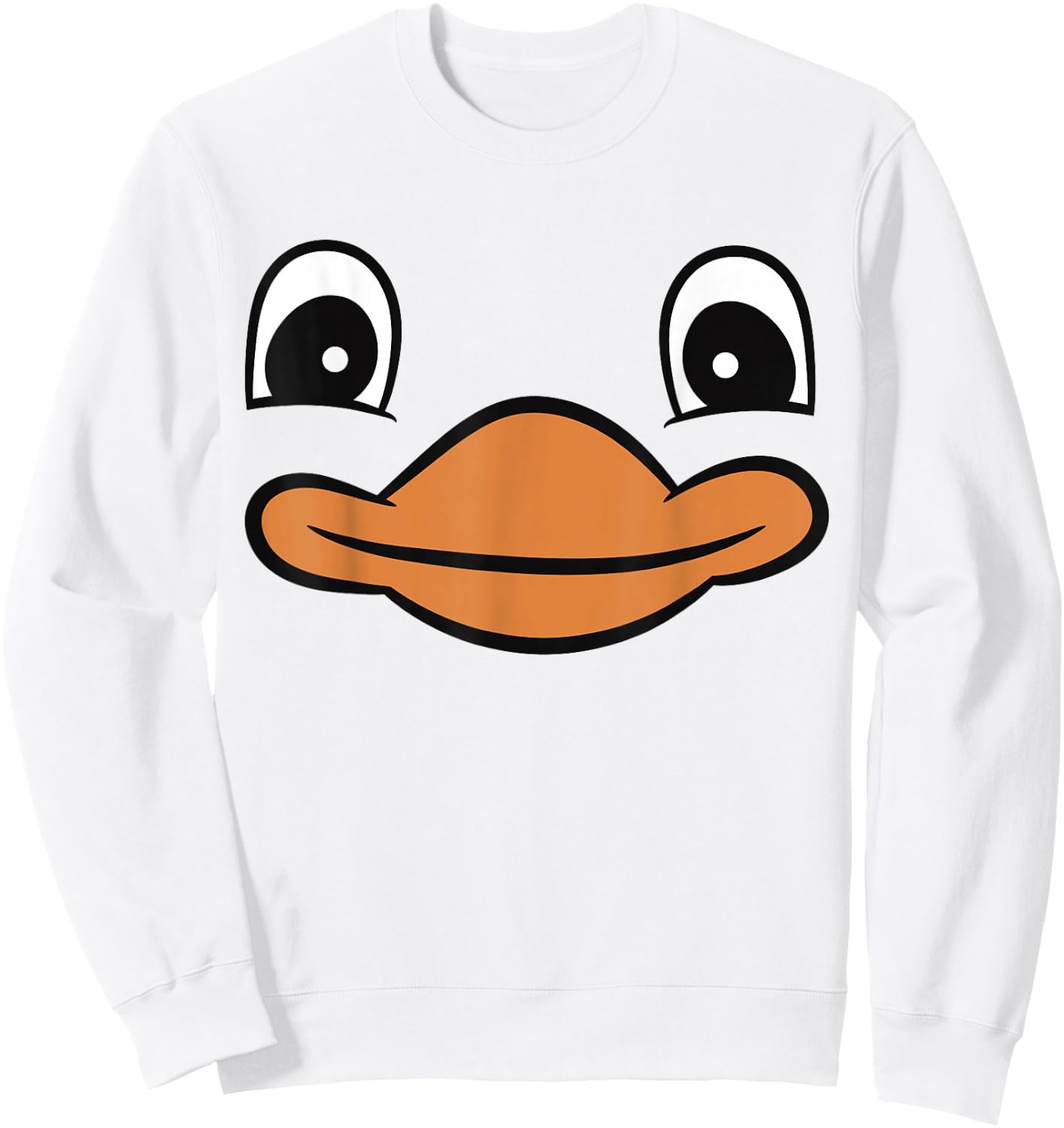 Duck Face Cute Yellow Rubber Duck Sweatshirt - Sweatshirt | White