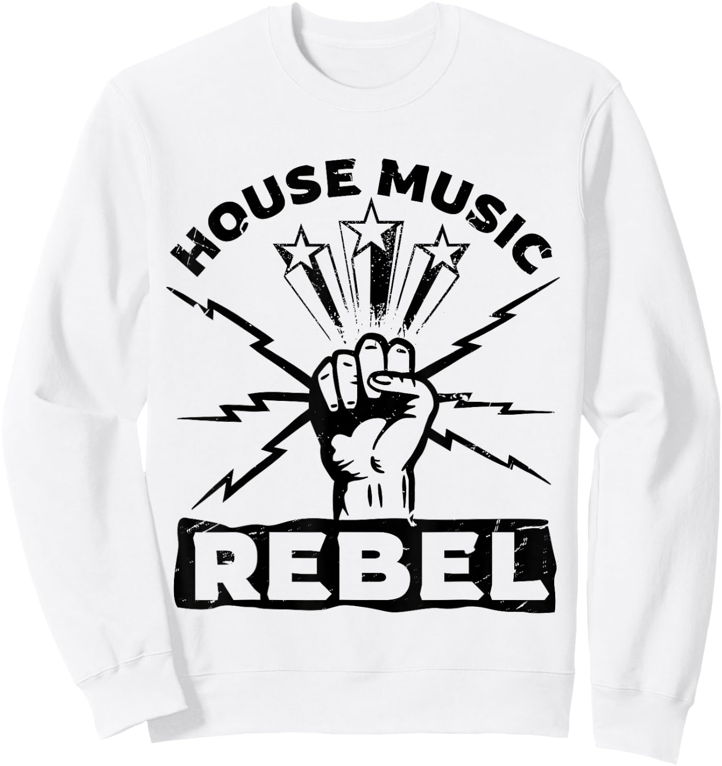 House Rebel Gear for House Musician | House Music Sweatshirt - Sweatshirt | White