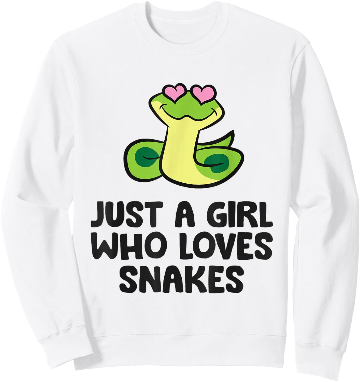 Just a Girl Who Loves Snakes Sweatshirt - Sweatshirt | White