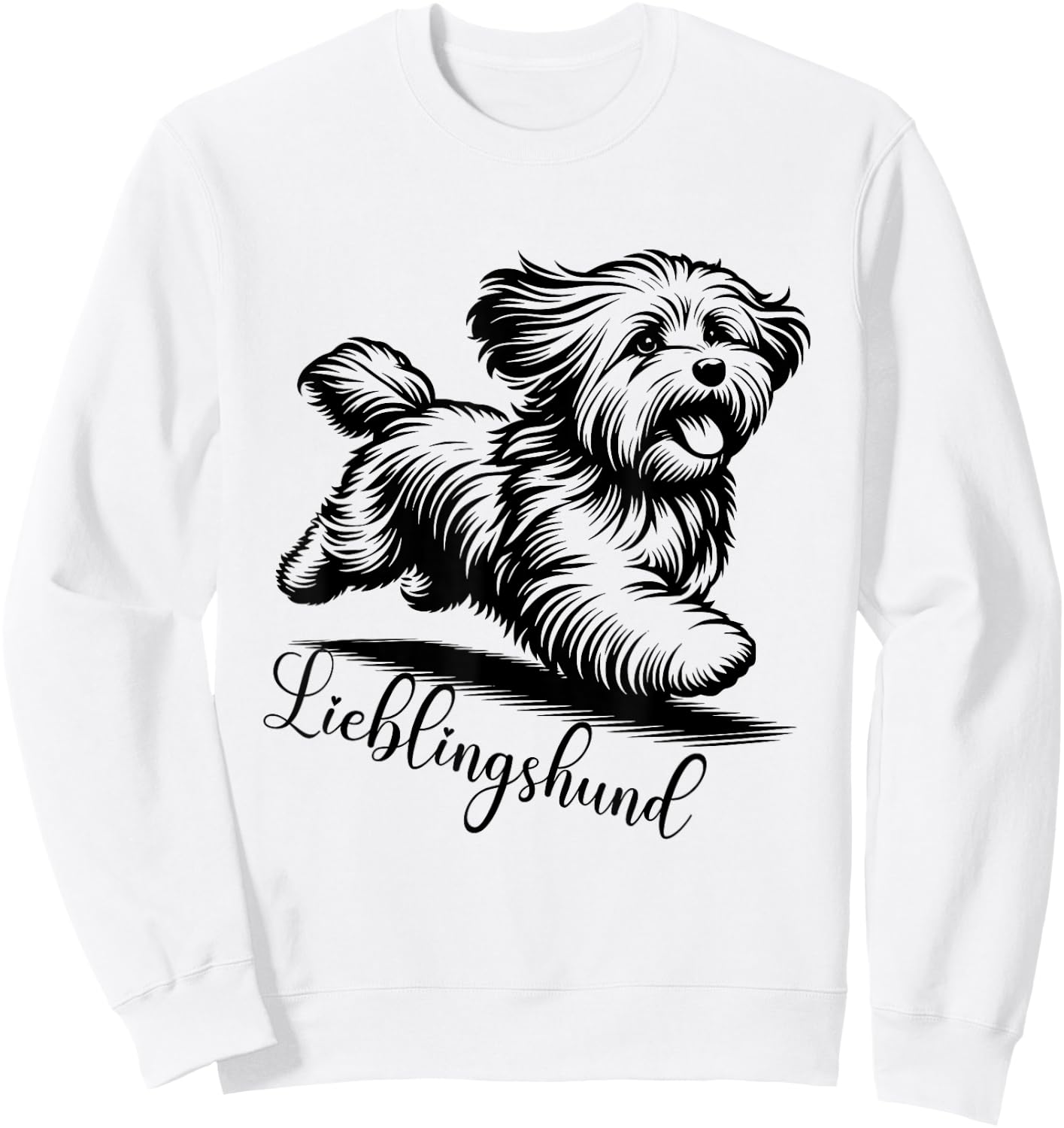 Havanese Dog , White Sweatshirt - Sweatshirt | White
