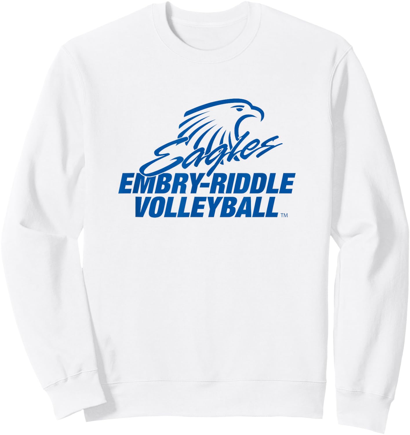 Embry-Riddle Aeronautical Eagles Volleyball Sports Fan Sweatshirt - Sweatshirt | White