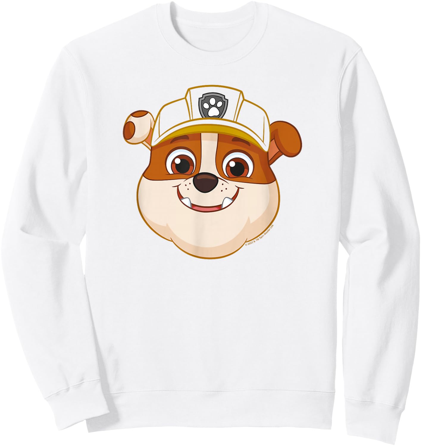 PAW Patrol Rubble Grin , yellow Sweatshirt - Sweatshirt | White