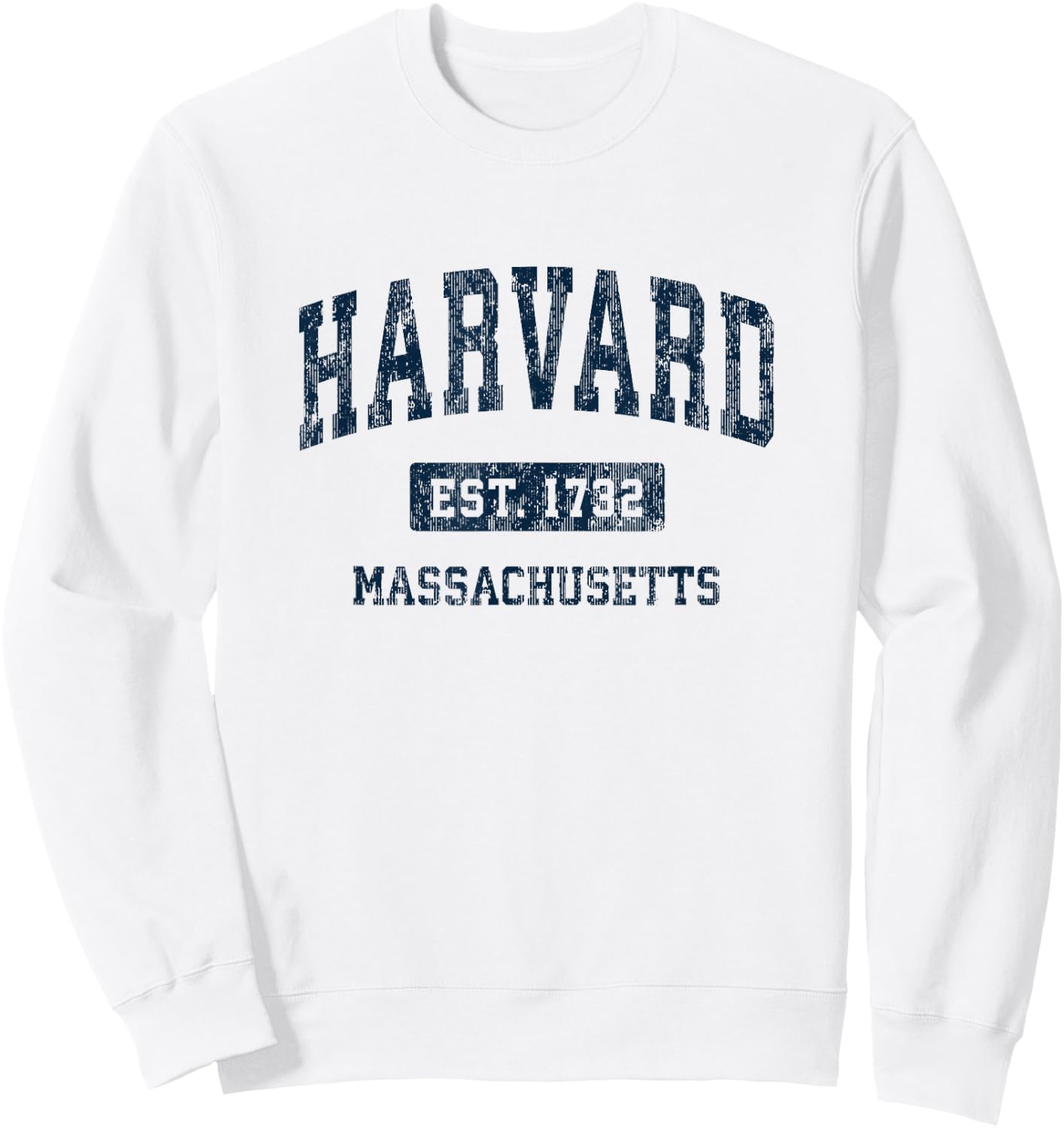 Harvard Massachusetts MA Sports Design Vintage , gray Sweatshirt - Sweatshirt | White