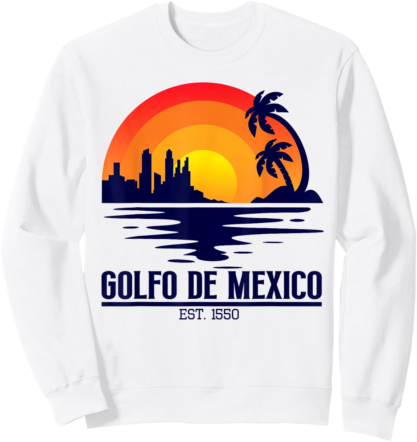 golfo de mexico gulf of mexico Men Sweatshirt - Sweatshirt | White