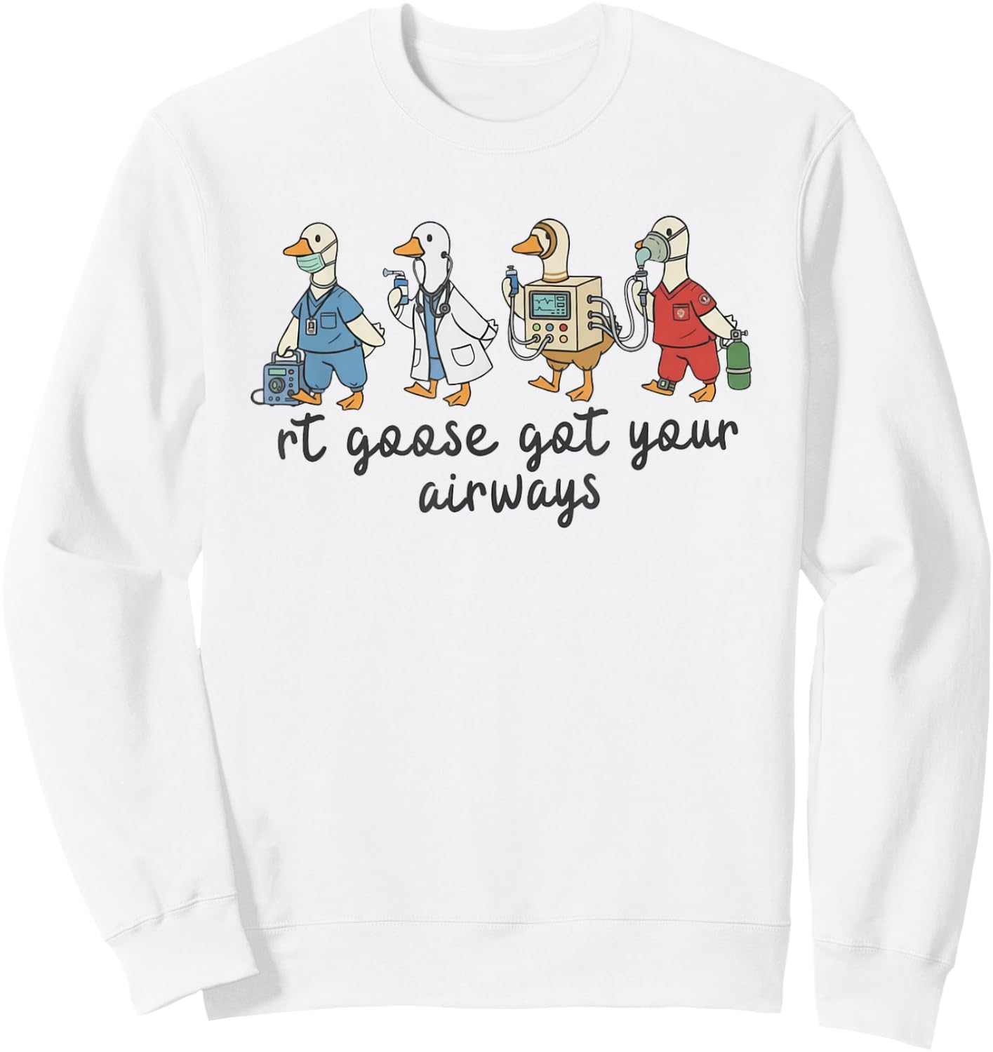 Retro Respiratory Therapy Student RT Appreciation RRT Sweatshirt - Sweatshirt | White