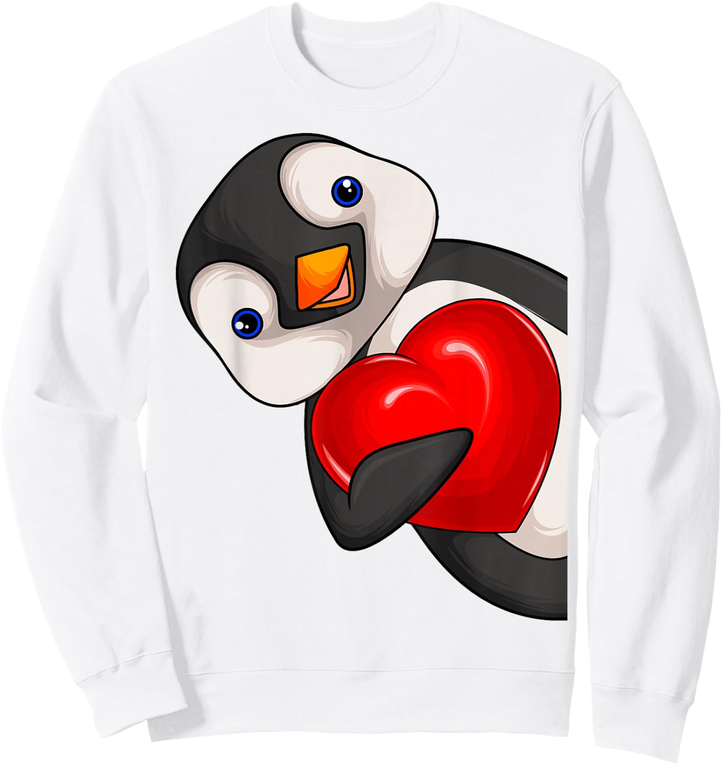 Penguin Girls Women Children Penguin Sweatshirt - Sweatshirt | White