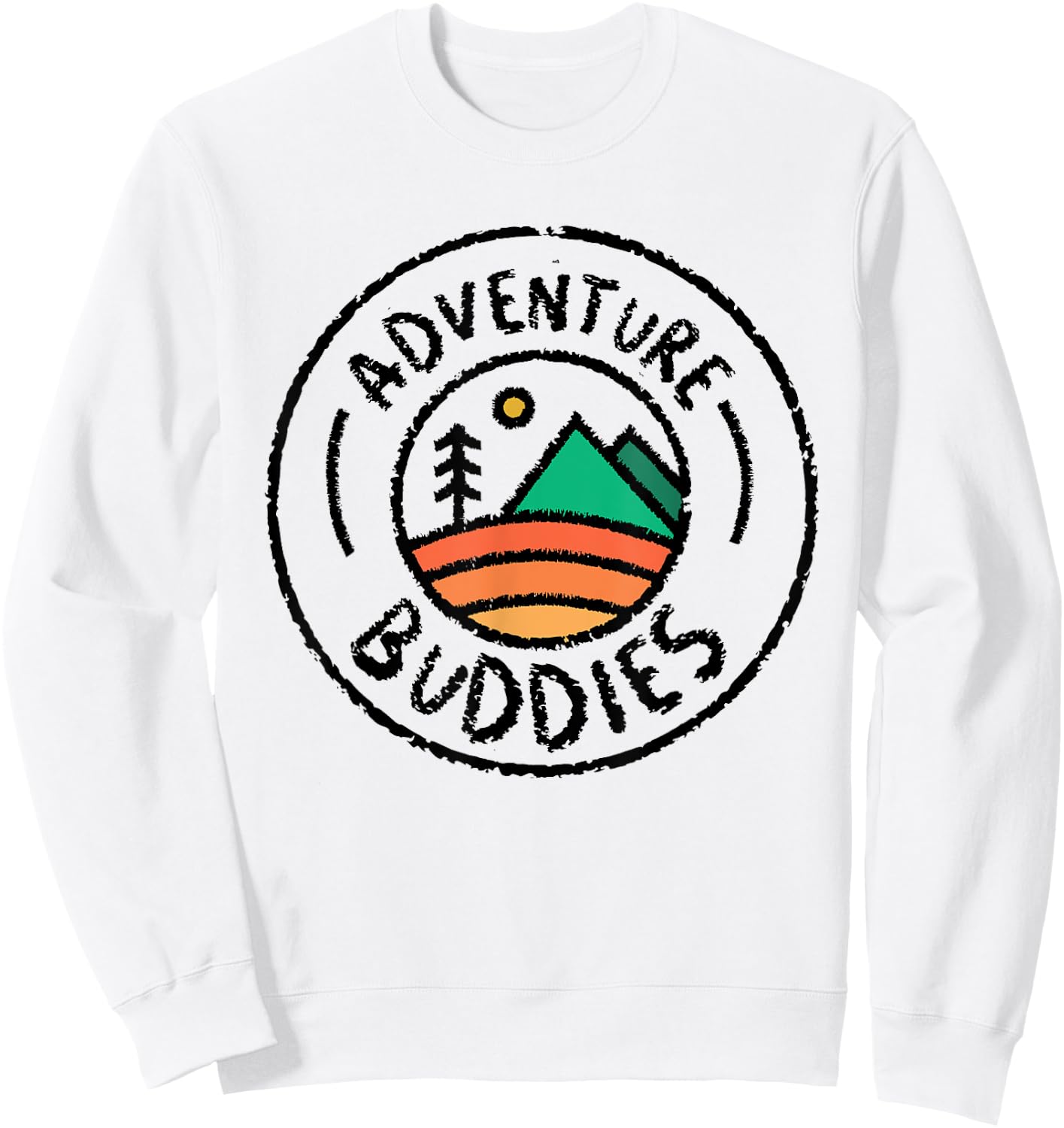 Camping Matching Shirts for Family Camper Adventure Buddies Sweatshirt - Sweatshirt | White